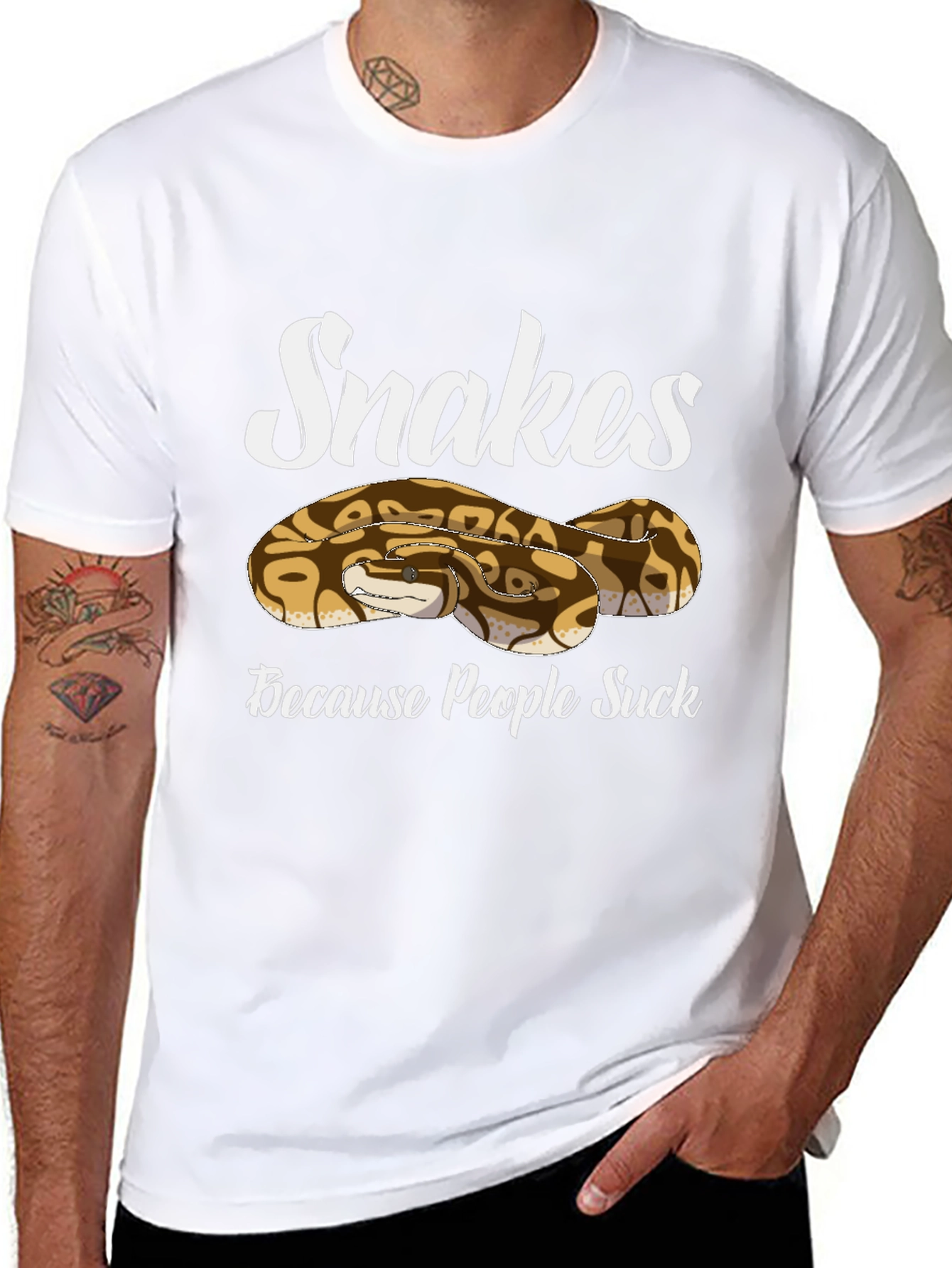 Snakes Because People Suck T-Shirt