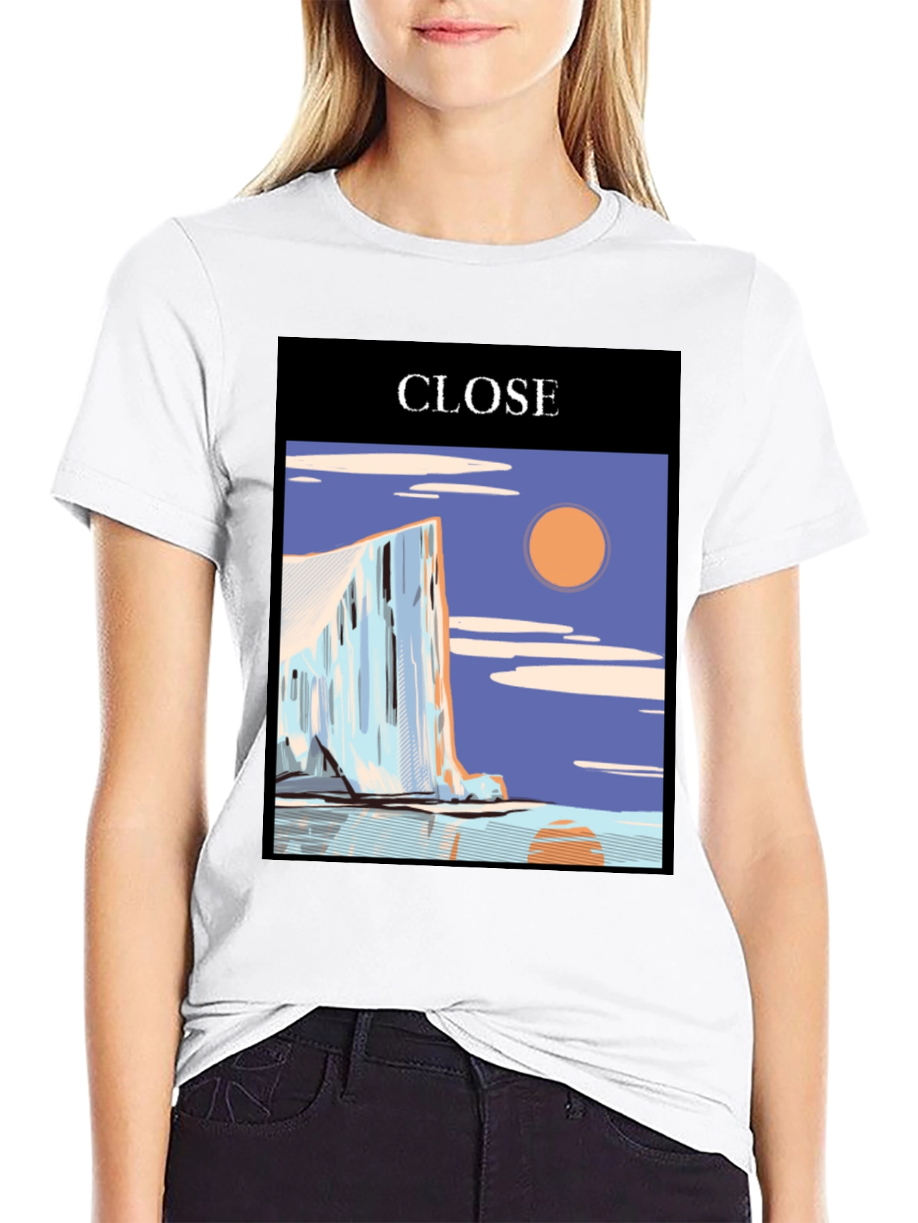 CLOSE Graphic Tee - Stylish Mens Black T-Shirt
