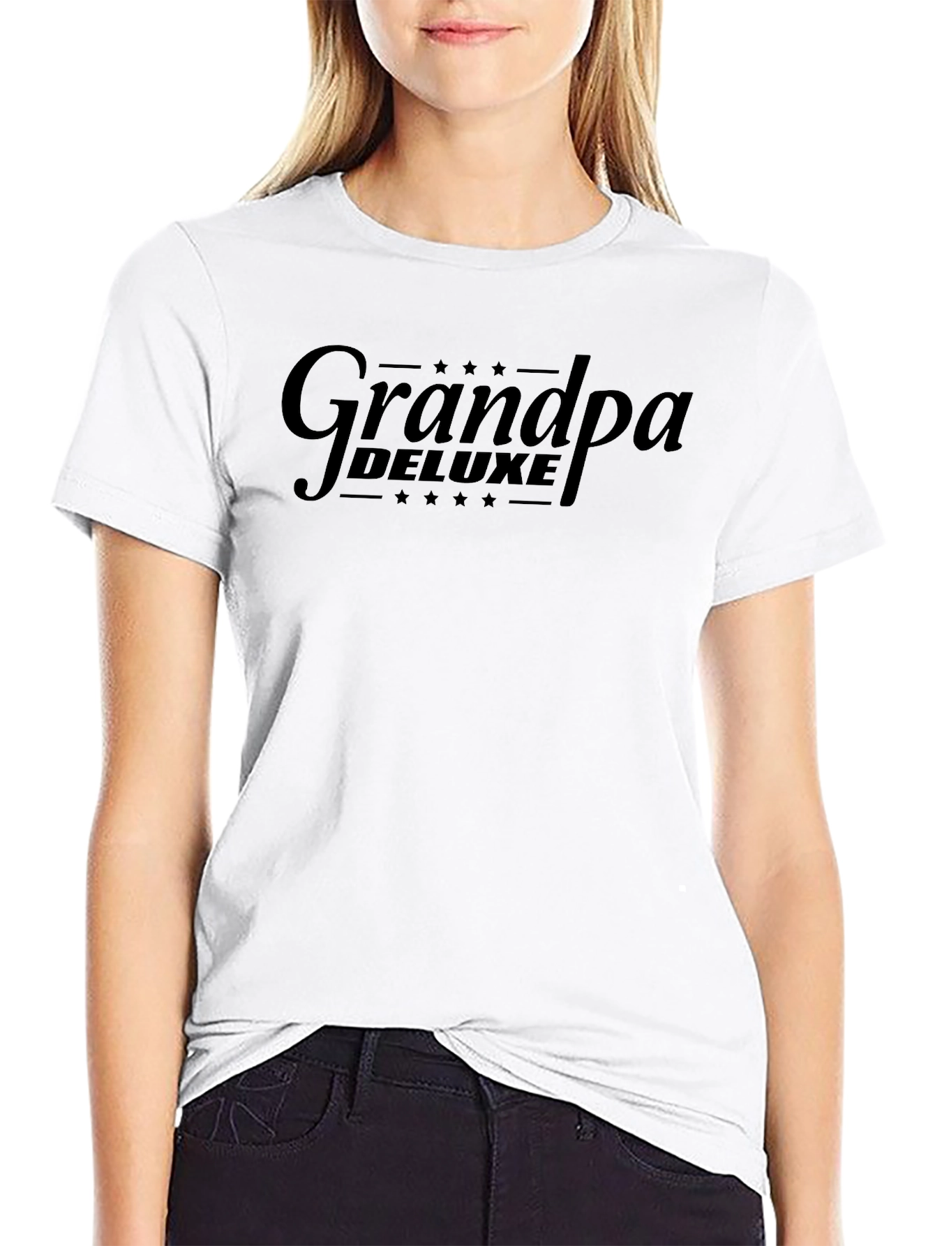 Grandpa Deluxe Black Graphic Tee