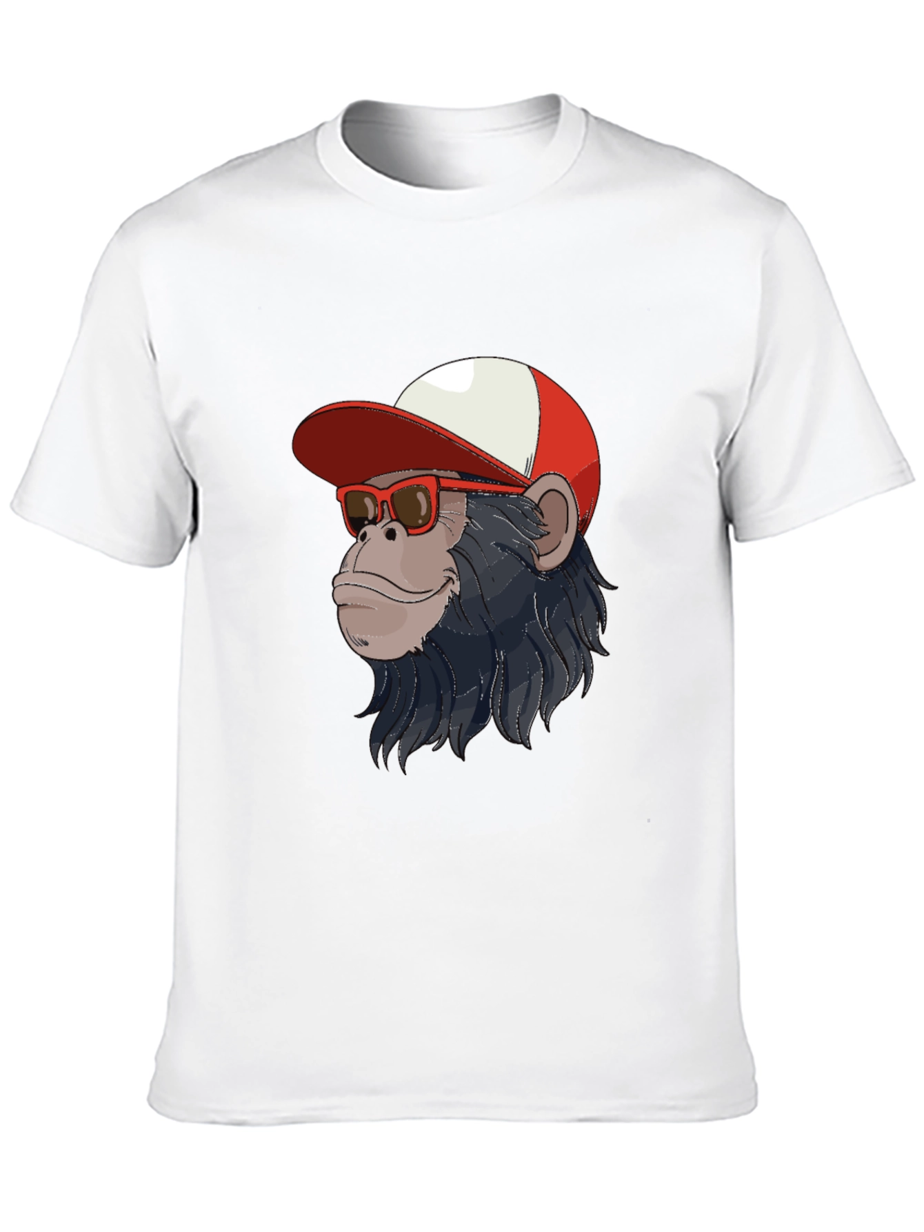 Monkey Face Graphic Tee - Stylish Casual Wear