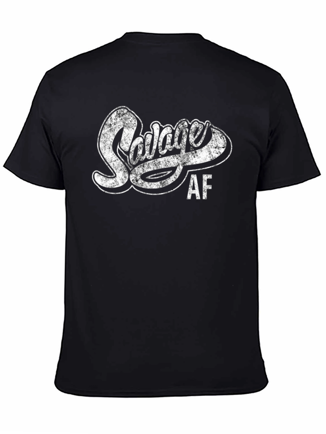 Savage AF Graphic Tee - Distressed Print