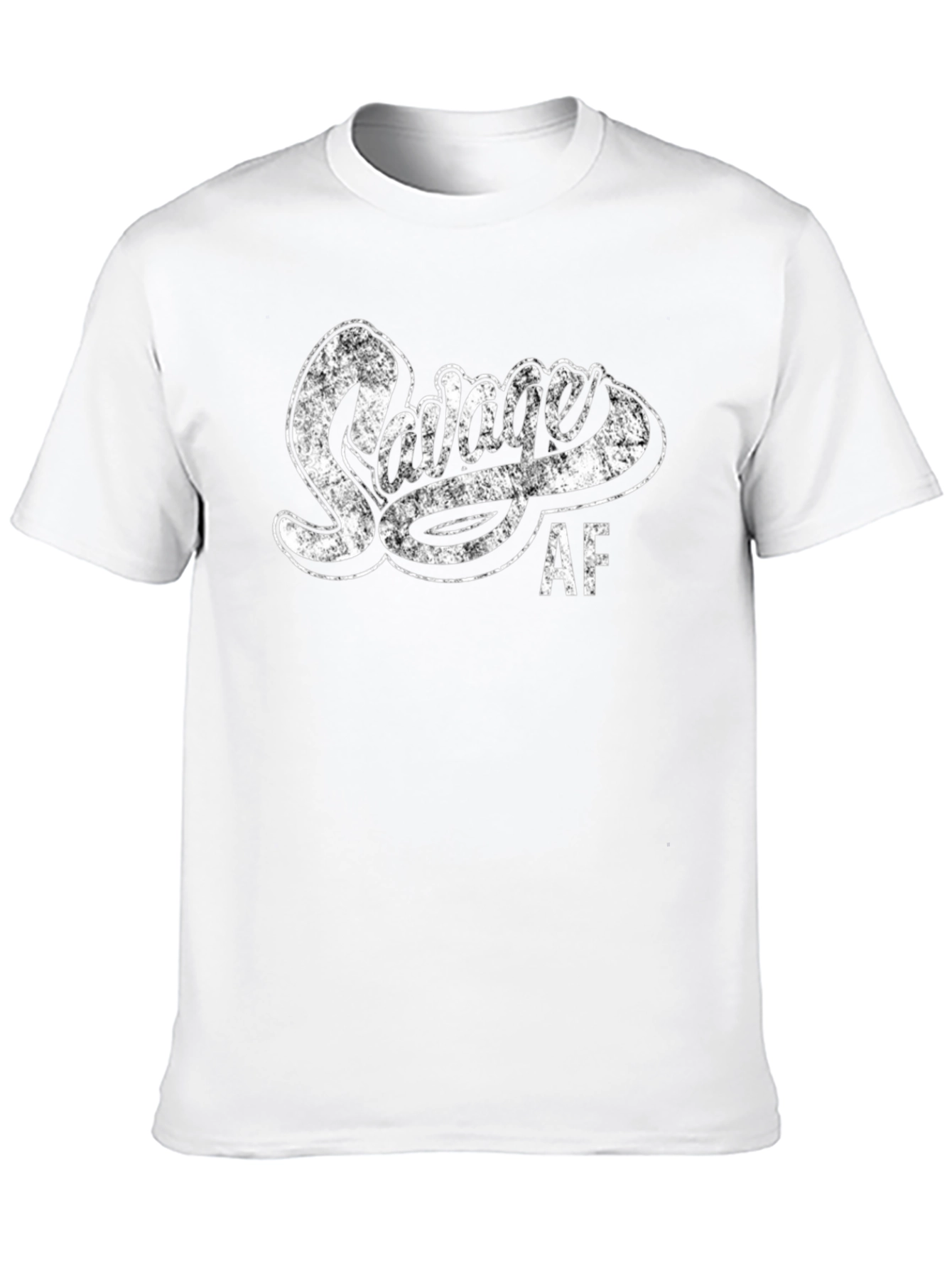 Savage AF Graphic Tee - Distressed Print