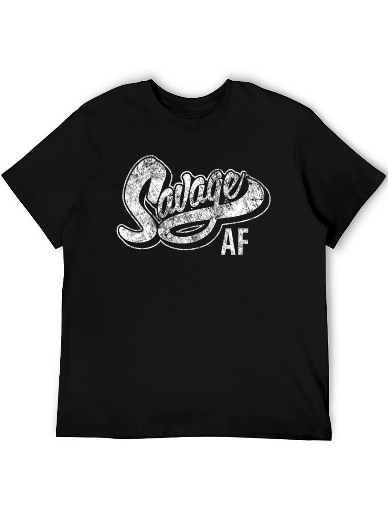 Savage AF Graphic Tee - Distressed Print