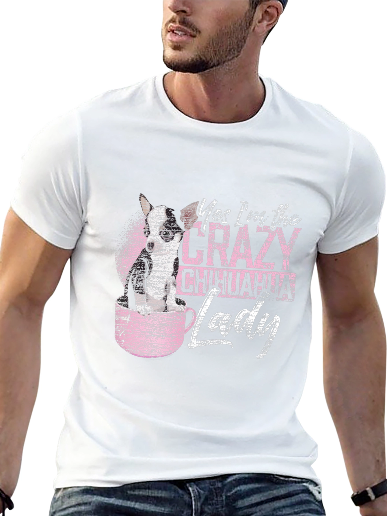 Crazy Chihuahua Lady Graphic Tee