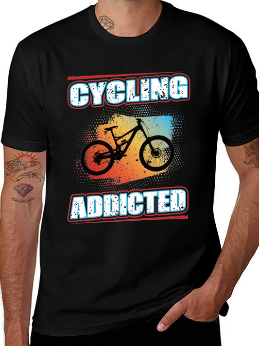 Cycling Addicted Graphic Tee