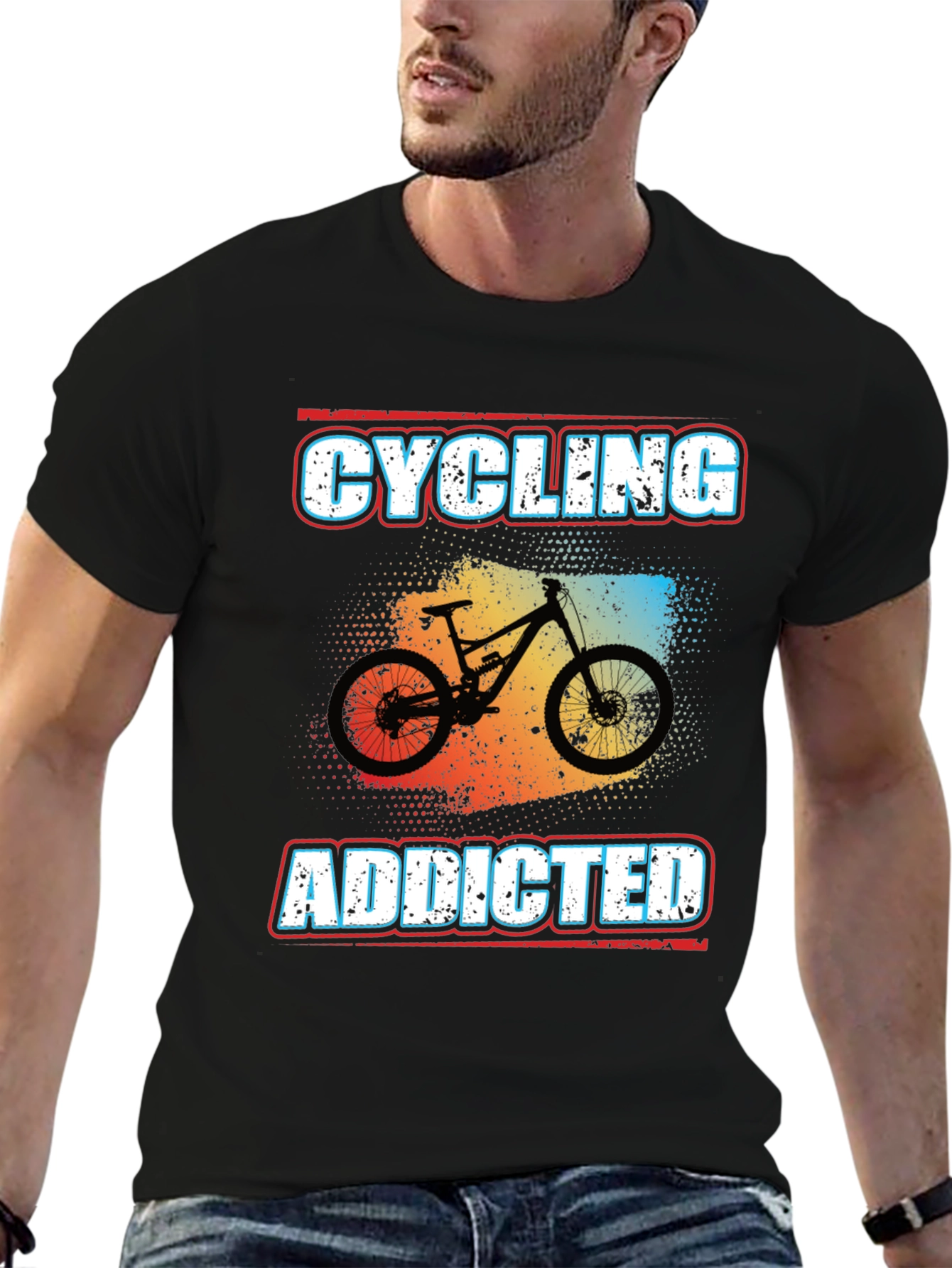 Cycling Addicted Graphic Tee
