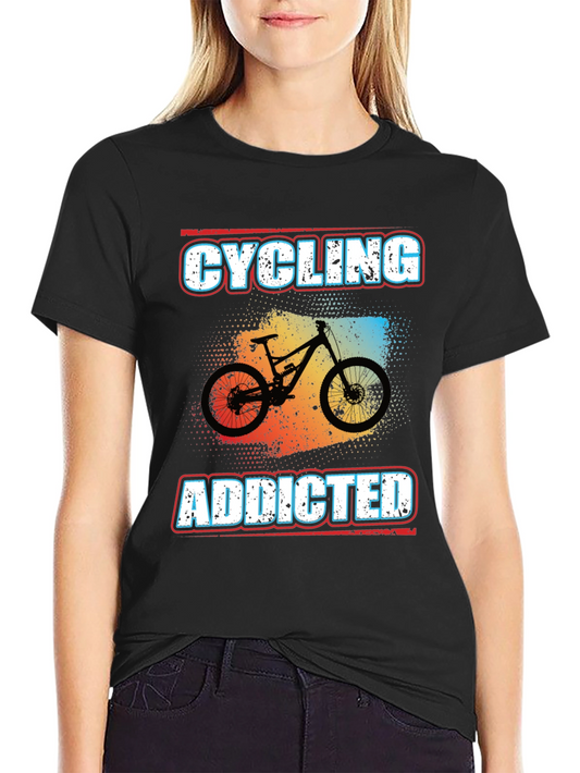 Cycling Addicted Graphic Tee