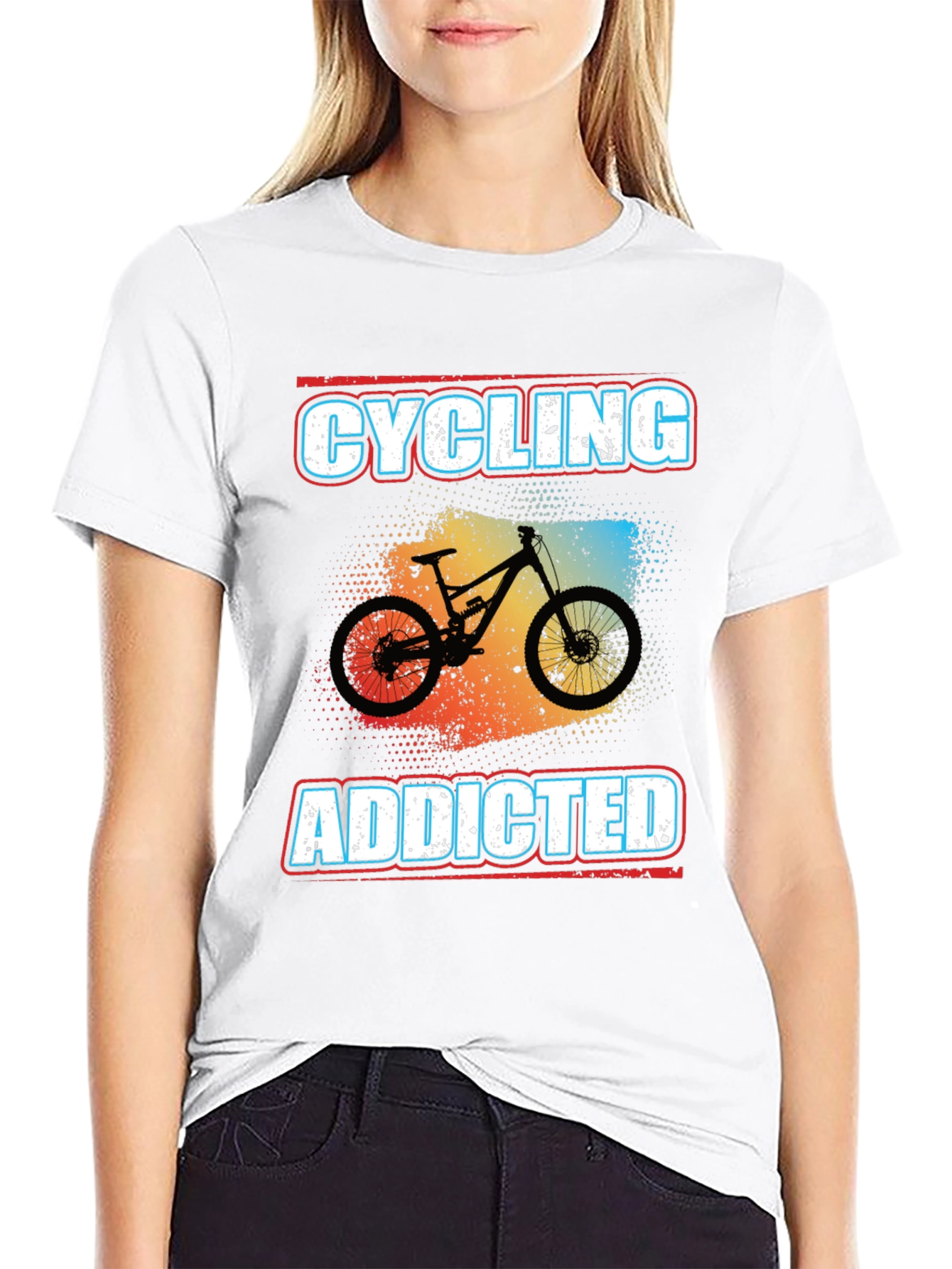 Cycling Addicted Graphic Tee
