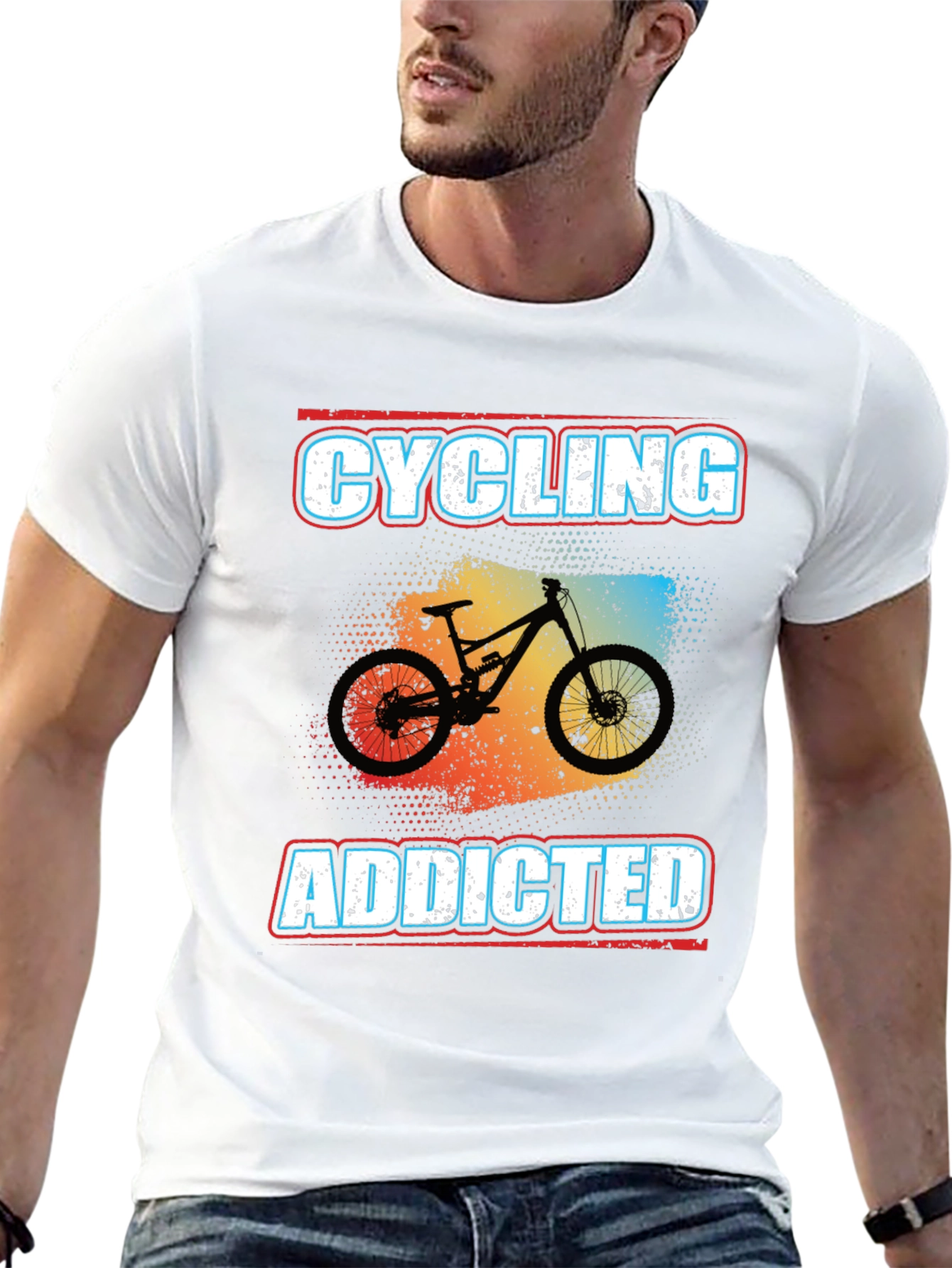 Cycling Addicted Graphic Tee