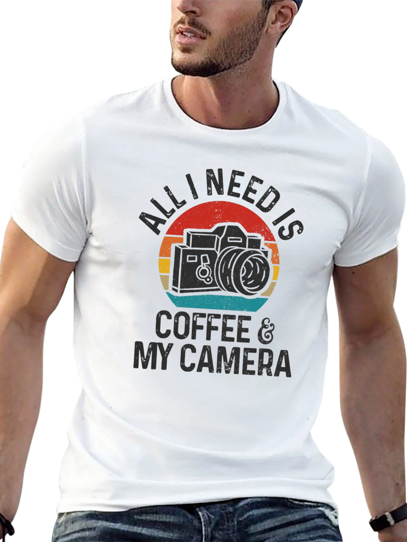 Coffee & Camera T-Shirt - Photographer Tee
