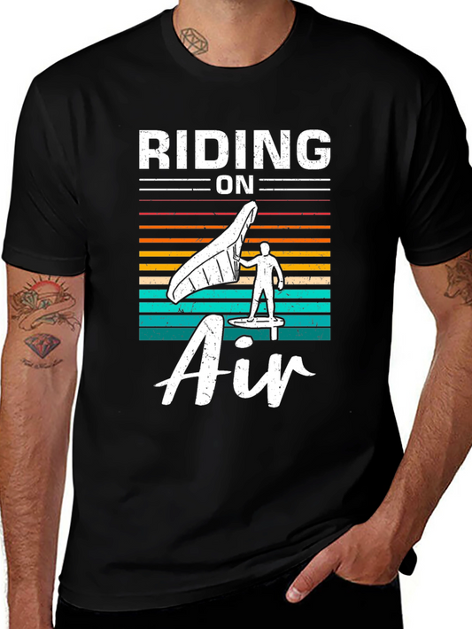 Riding On Air T-Shirt - Wing Foil Design