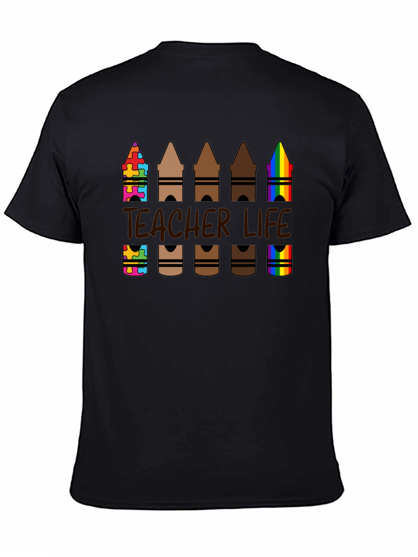 Teacher Life Crayon T-Shirt