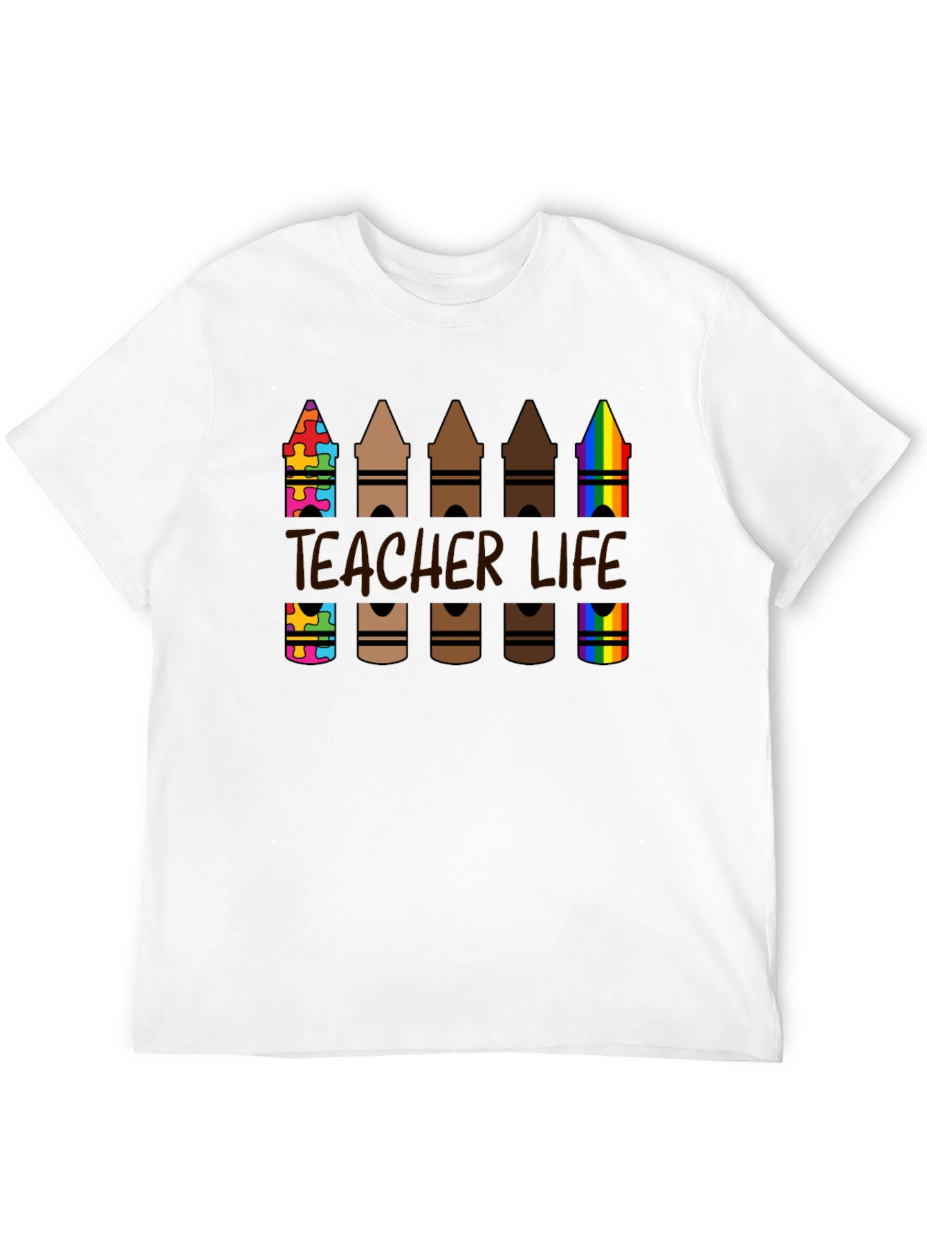 Teacher Life Crayon T-Shirt