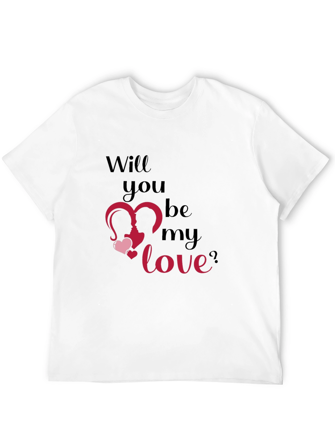 Romantic Will You Be My Love Graphic T-Shirt