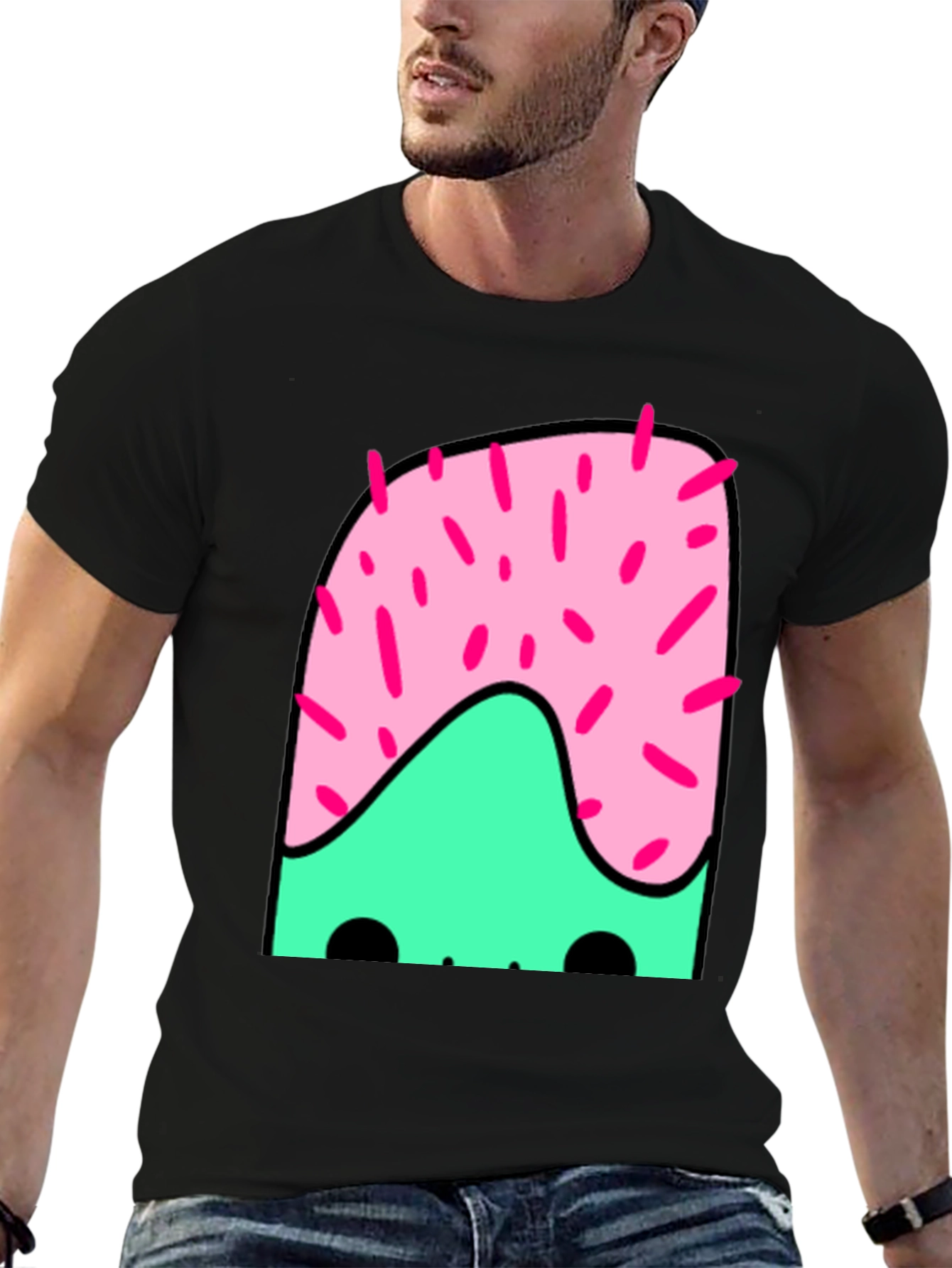 Fun Cartoon Graphic Print T-Shirt