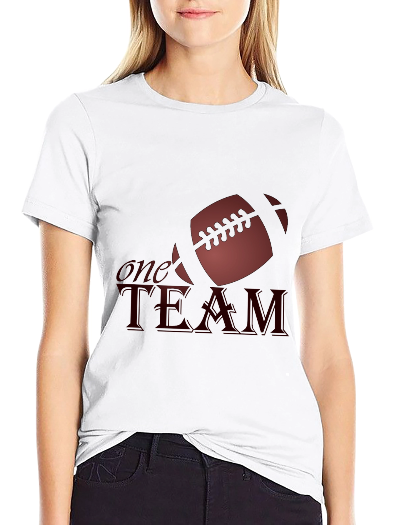 One Team Football Graphic Tee - Black