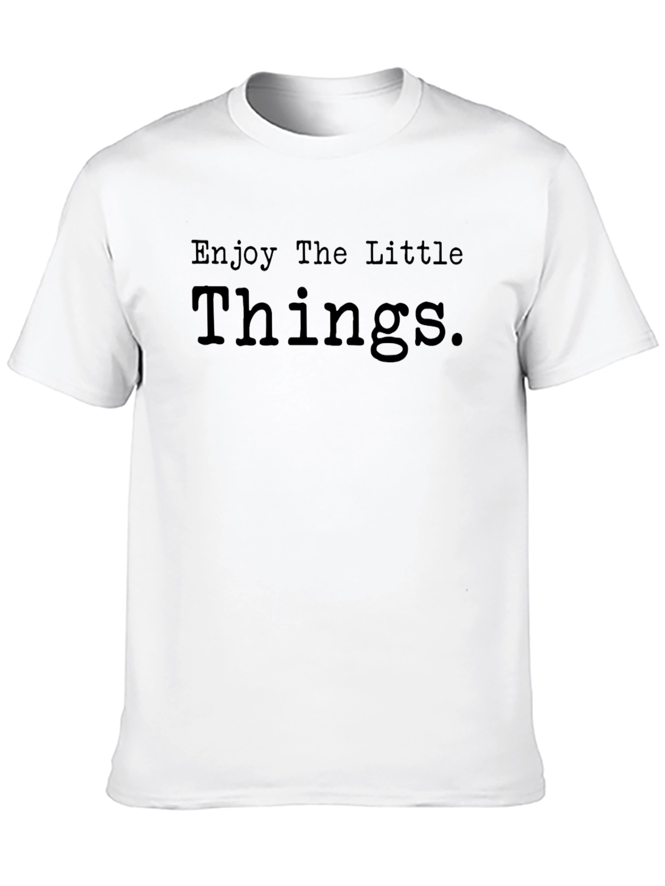 Enjoy The Little Things Graphic Tee - Black