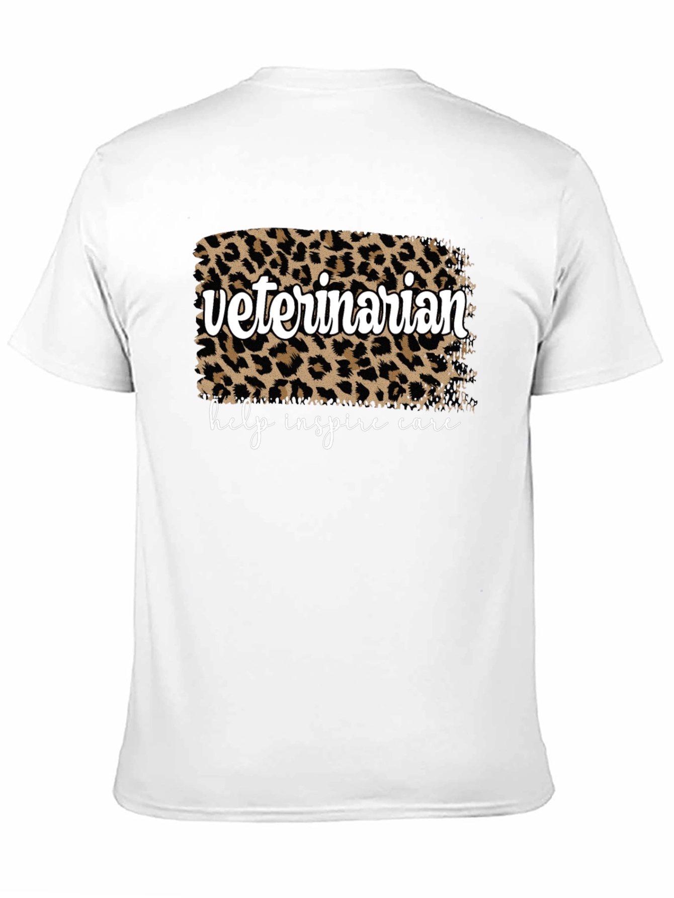 Veterinarian Leopard Print Graphic T-Shirt