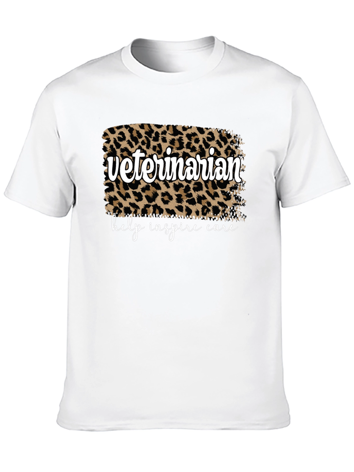 Veterinarian Leopard Print Graphic T-Shirt