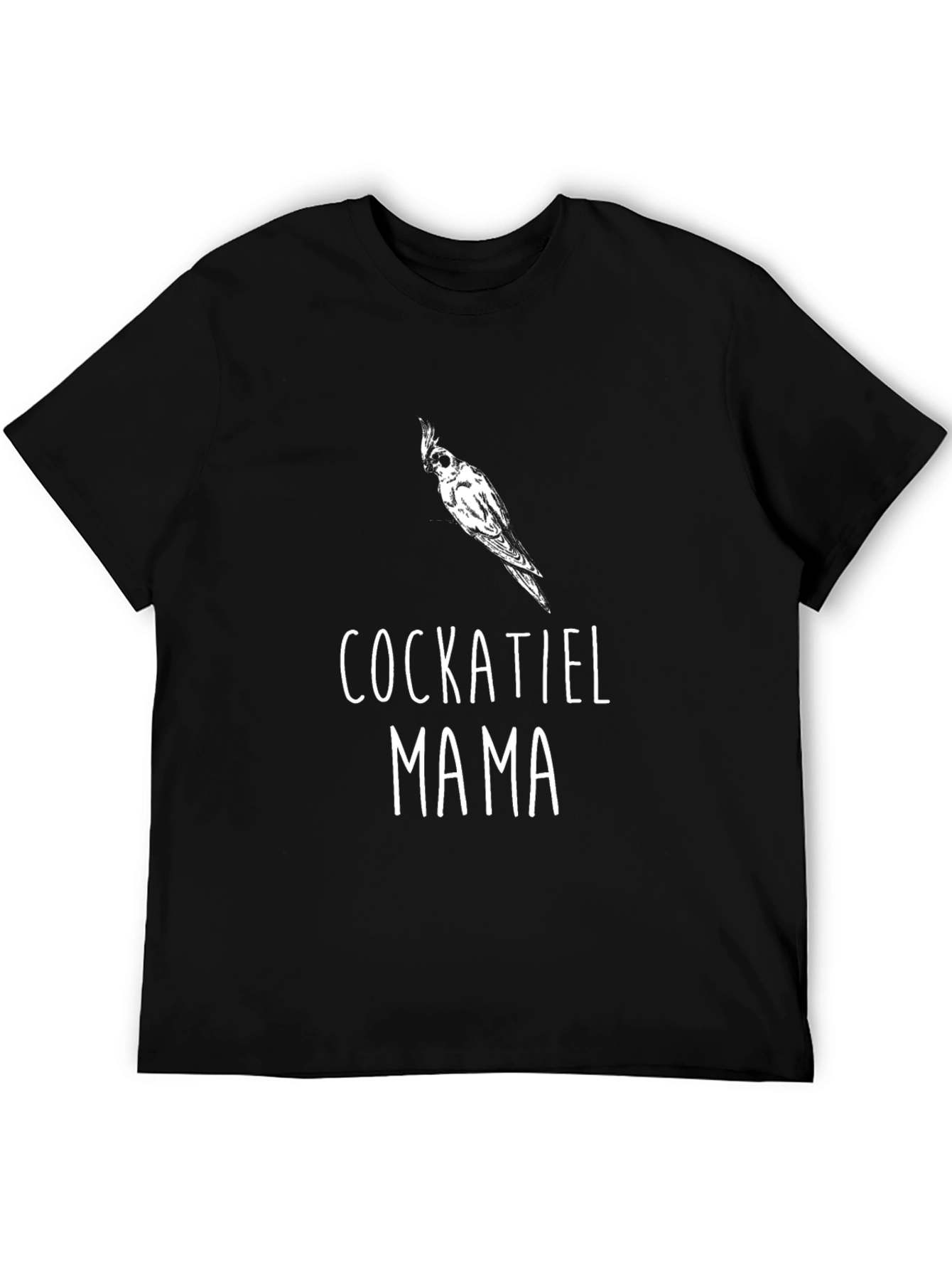 Cockatiel Mama Black Graphic Tee
