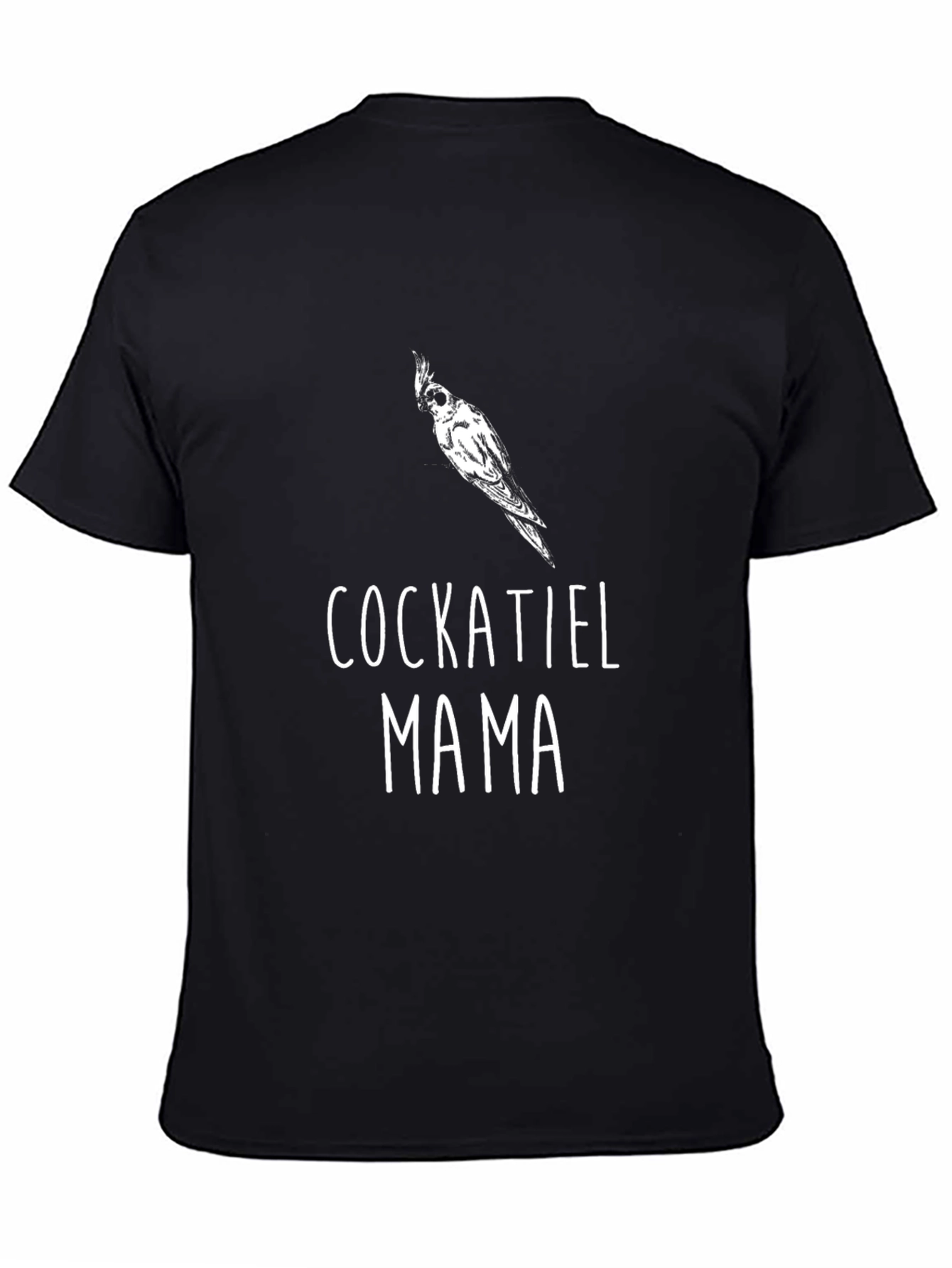 Cockatiel Mama Black Graphic Tee