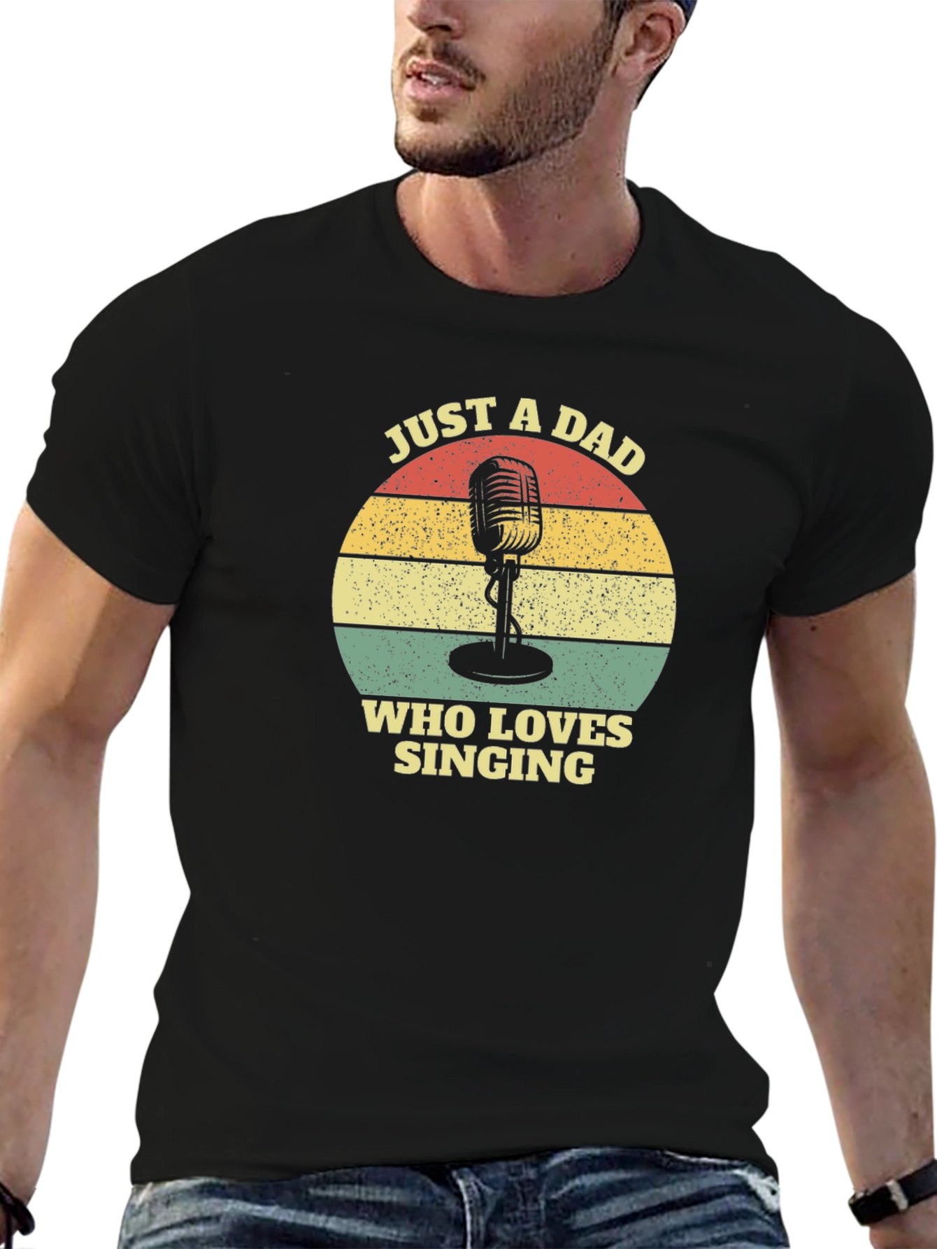 Dad Who Loves Singing T-Shirt
