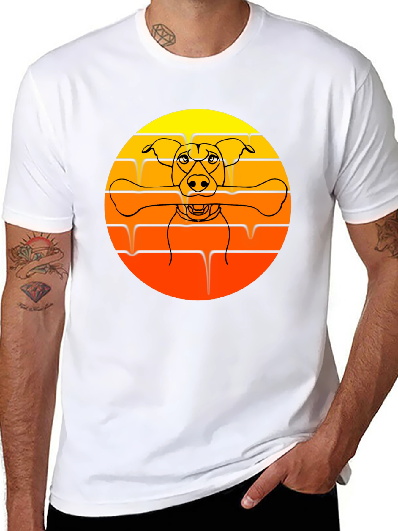 Dog & Bone Sunset Graphic Tee