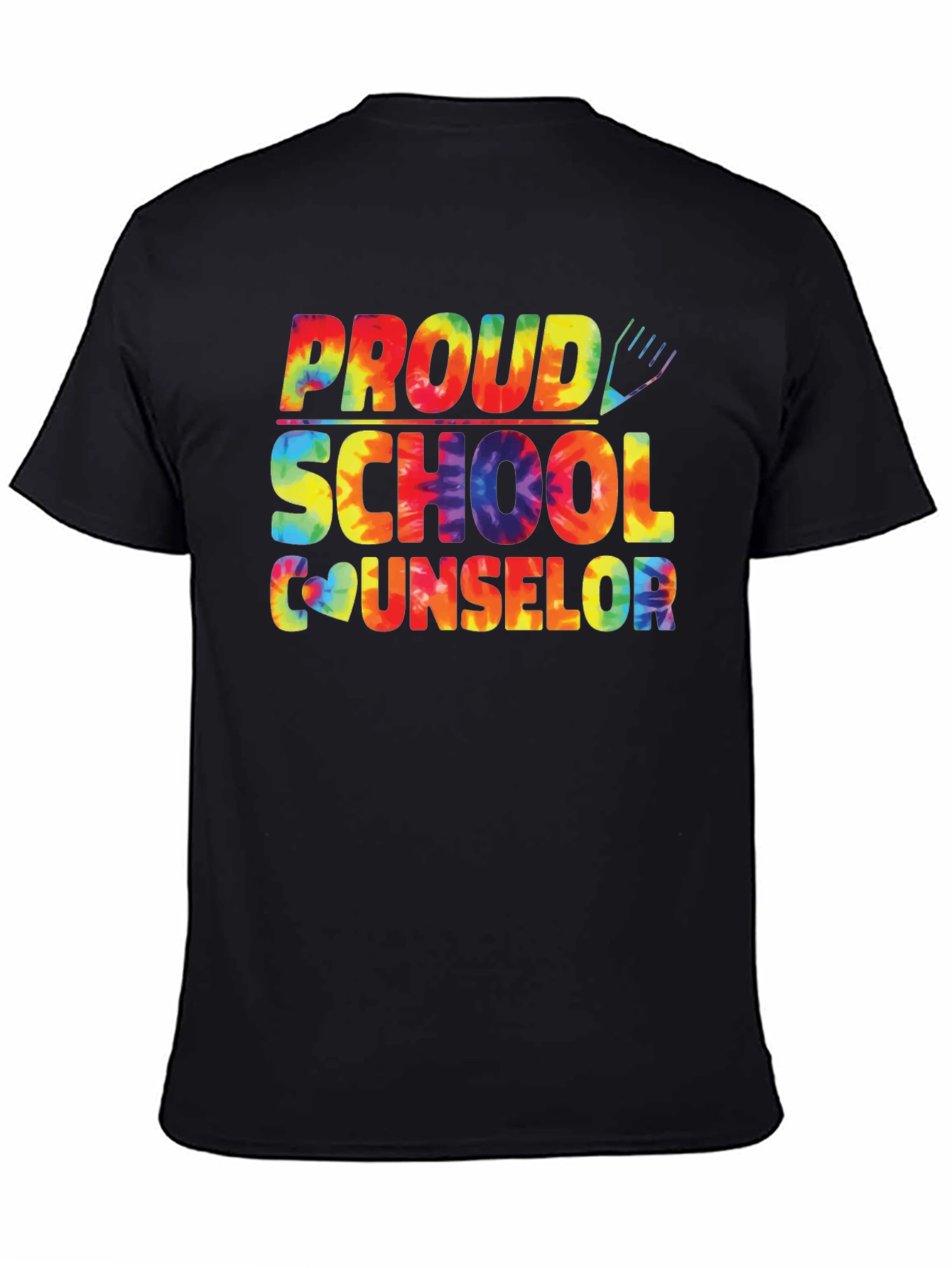 Proud School Counselor Tie-Dye Graphic T-Shirt