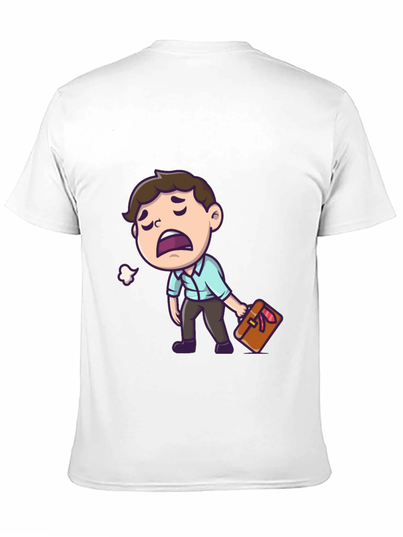 Funny Exhausted Cartoon Man T-Shirt