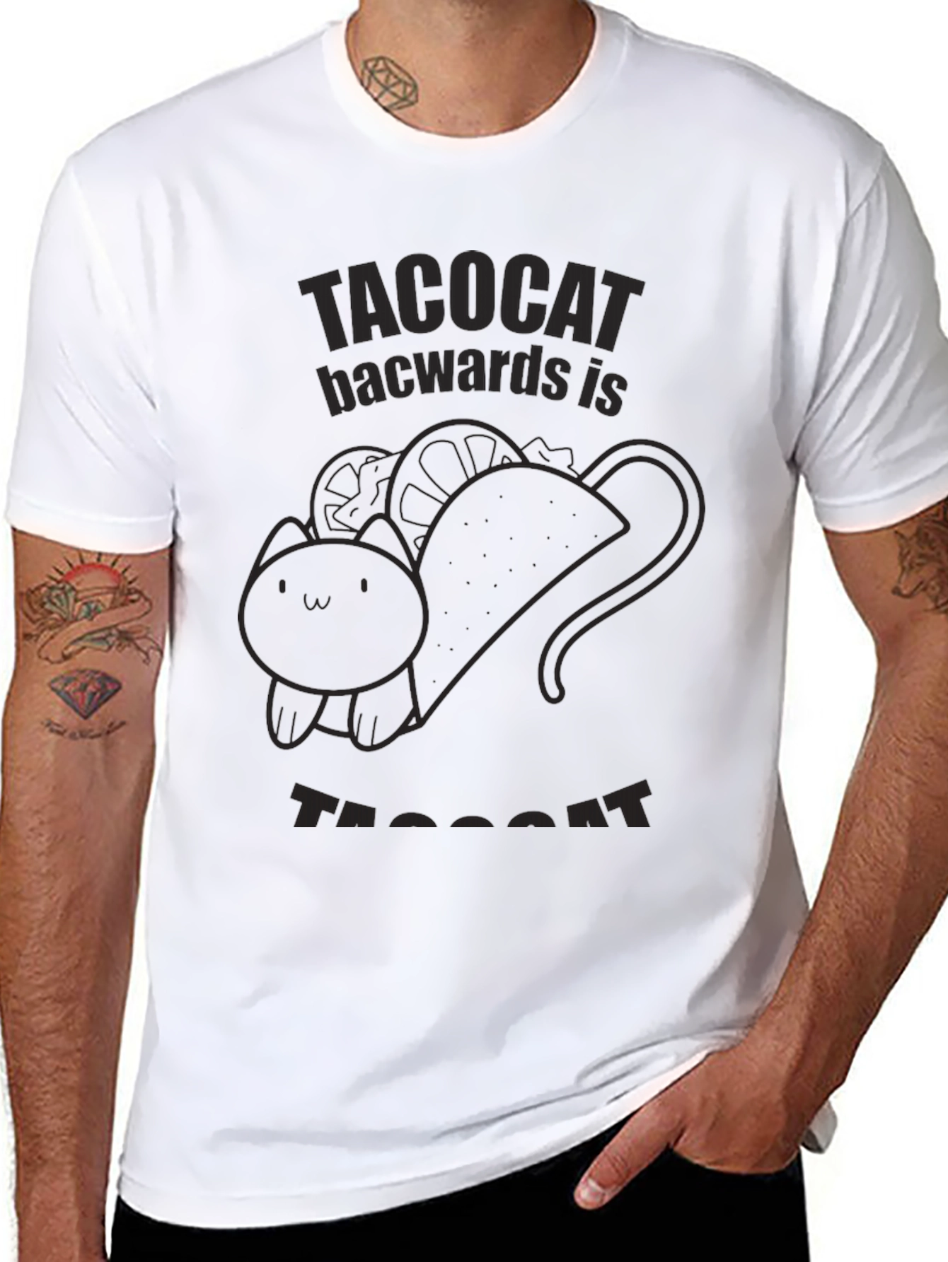 Taco Cat Backwards is Taco Cat Funny T-Shirt