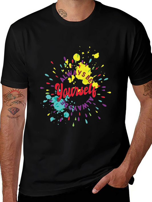 Always Be Yourself Graphic Tee - Black