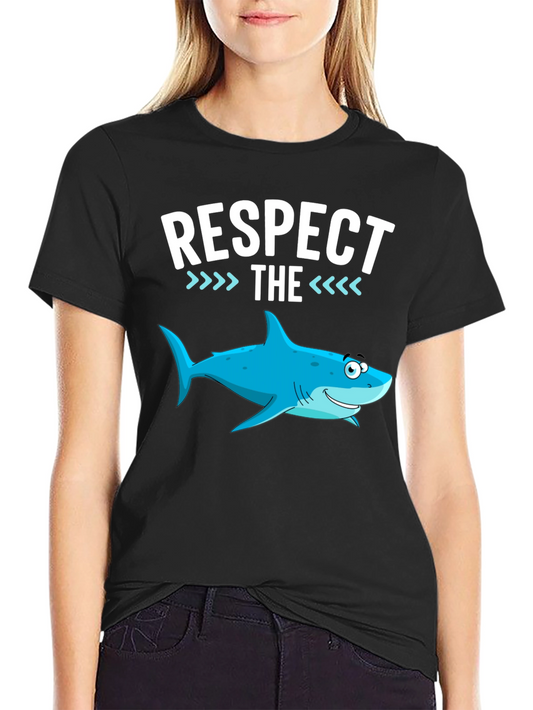 Respect the Shark Funny Graphic Tee