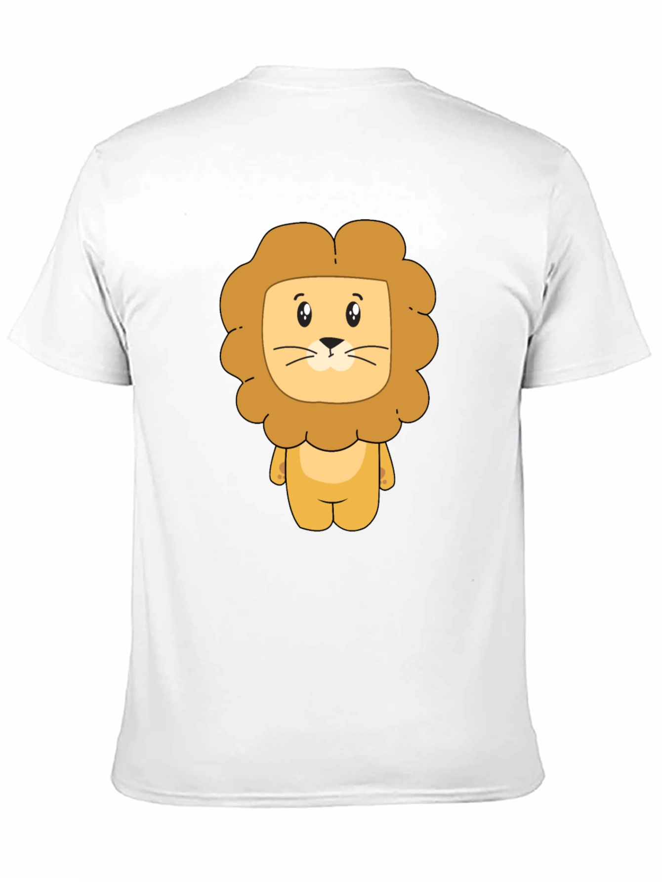 Lion Cartoon Graphic Black T-Shirt