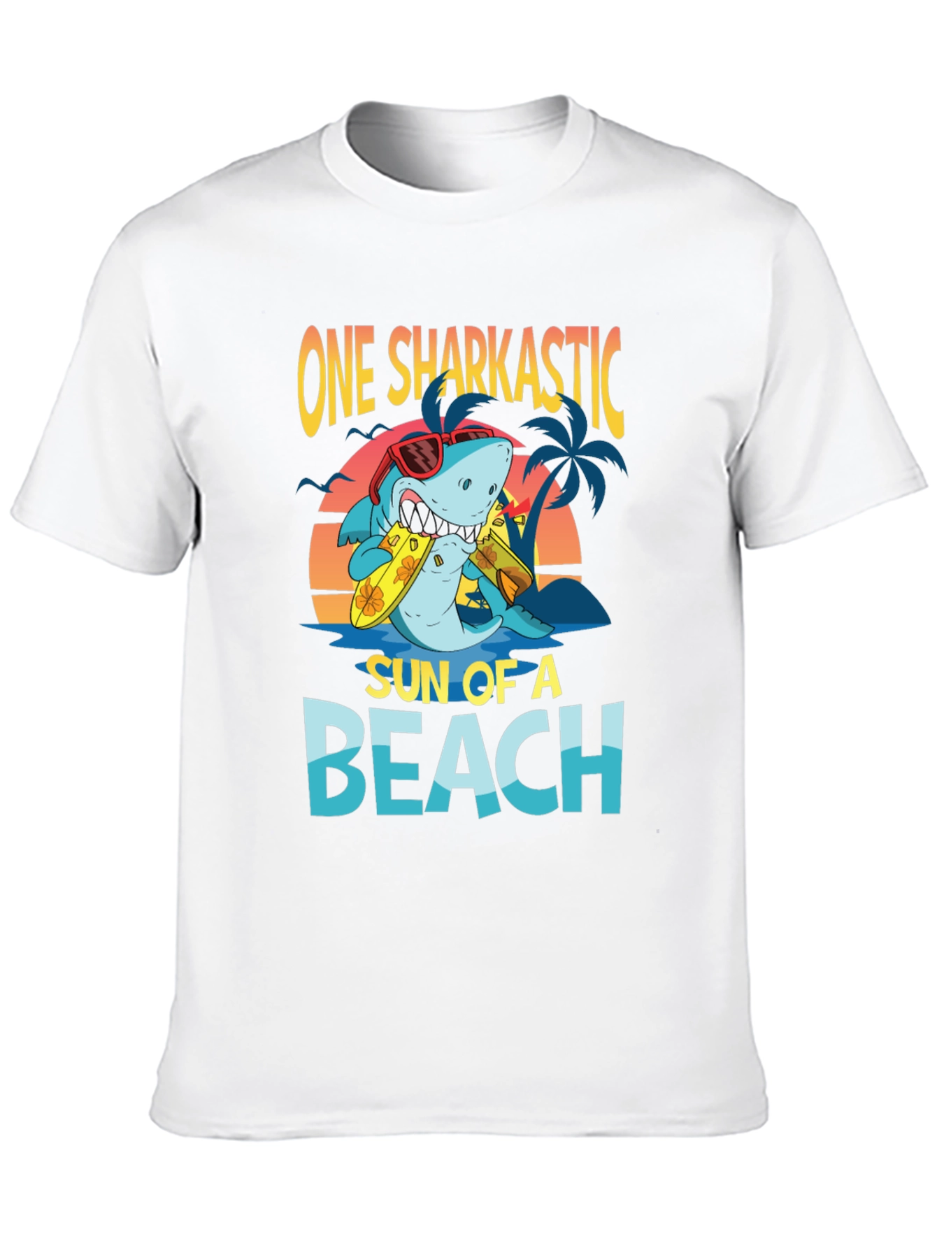 One Sharkastic Sun of a Beach T-Shirt