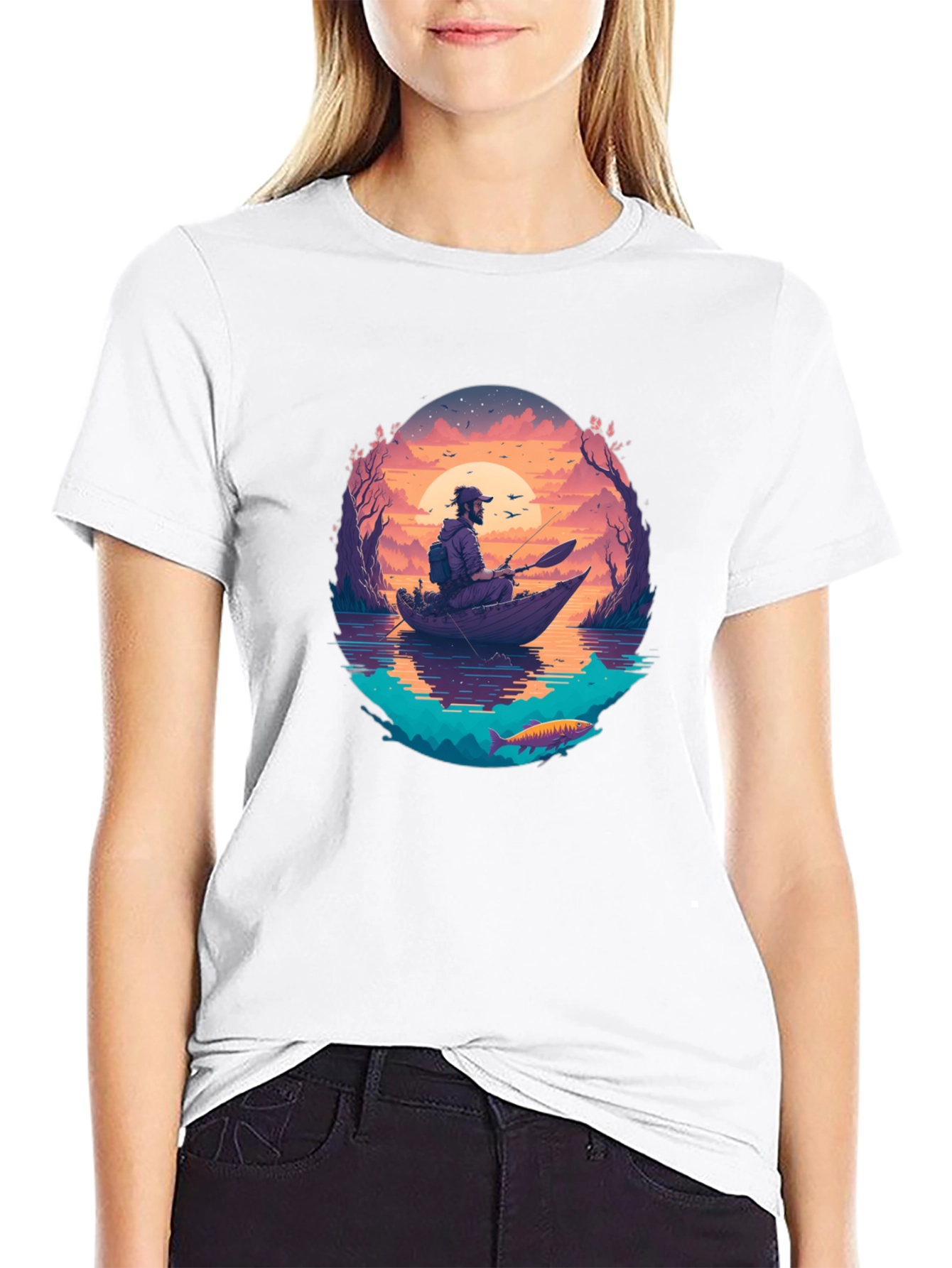 Fishing Sunset T-Shirt