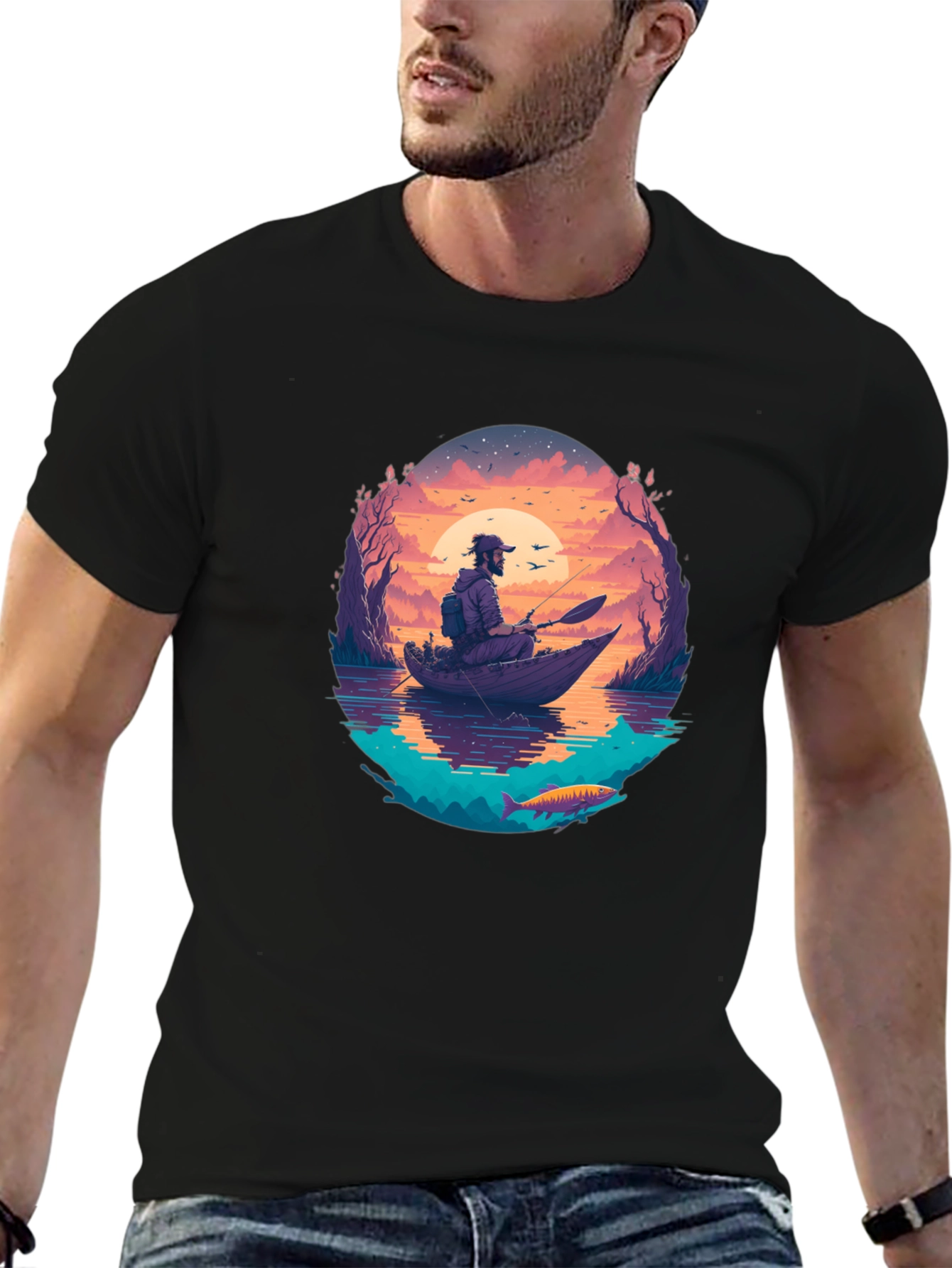 Fishing Sunset T-Shirt