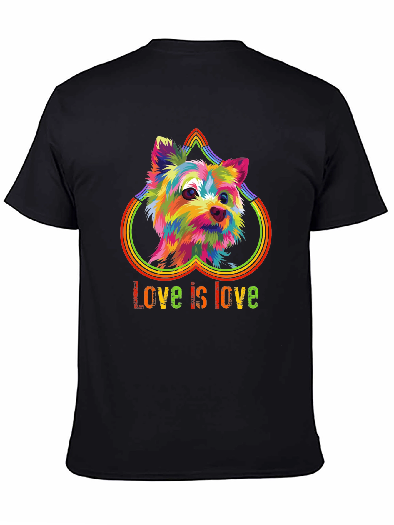 Love is Love Rainbow Dog T-Shirt