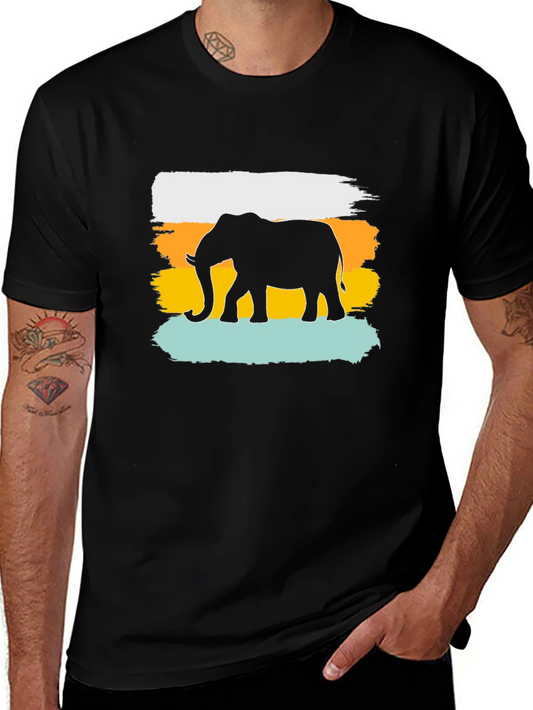 Elephant Silhouette Graphic Tee