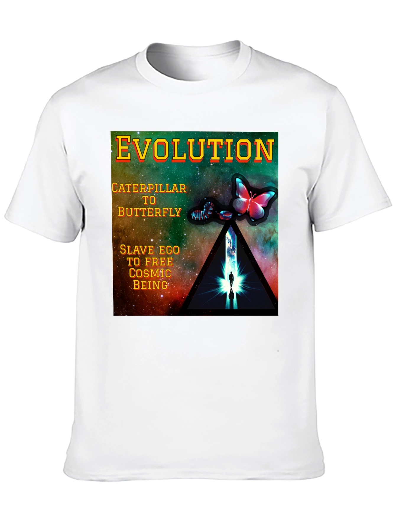 Evolution Graphic T-Shirt - Caterpillar to Butterfly