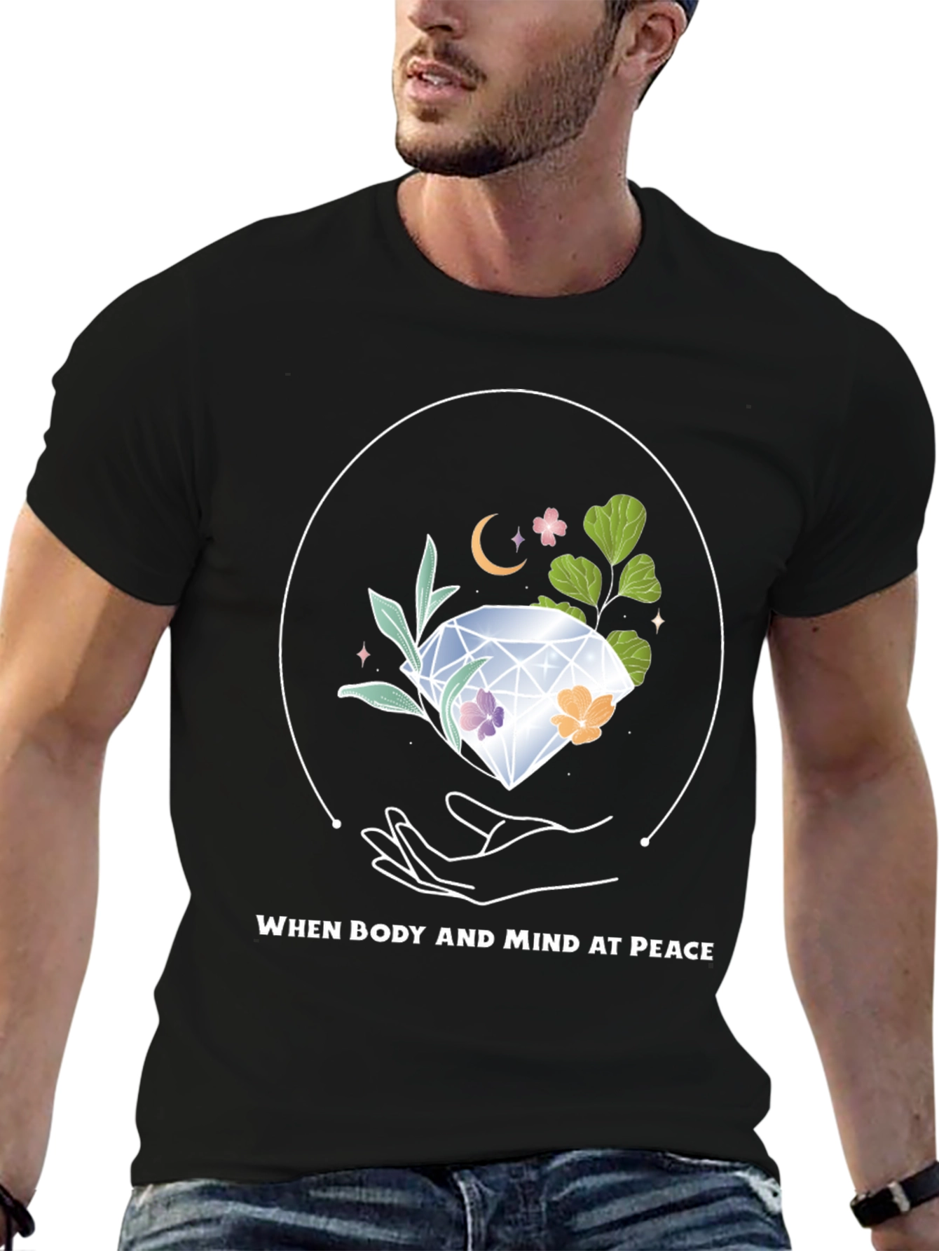 Peaceful Mind T-Shirt: Body and Mind at Peace Design