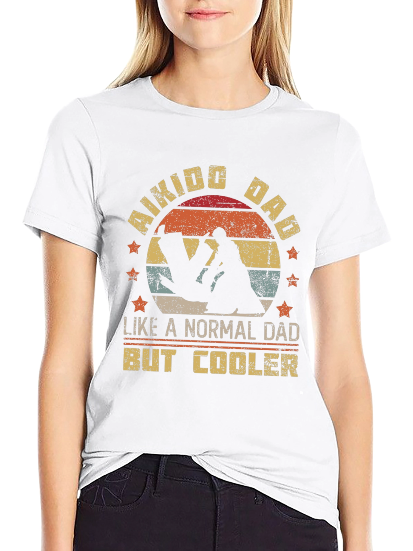 Aikido Dad T-Shirt: Cool Martial Arts Fathers Day Gift