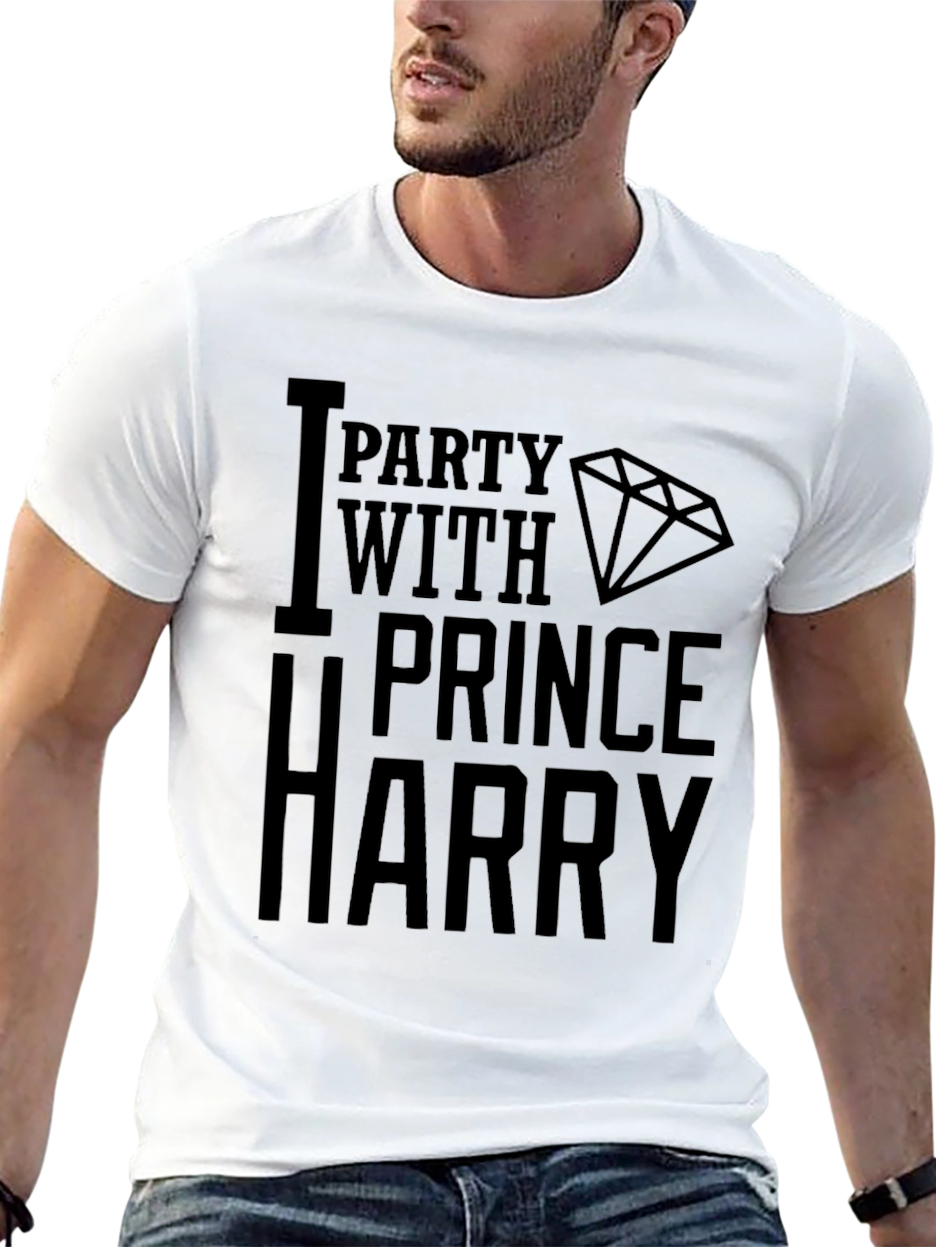 I Party With Prince Harry Black T-Shirt