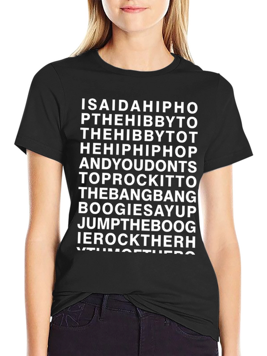 Hip Hop Lyric T-Shirt - Old School Rap Tee