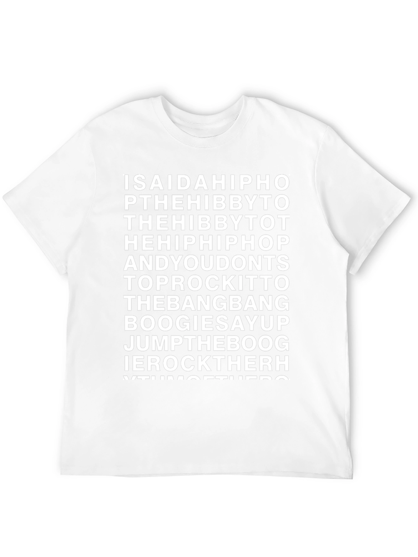 Hip Hop Lyric T-Shirt - Old School Rap Tee