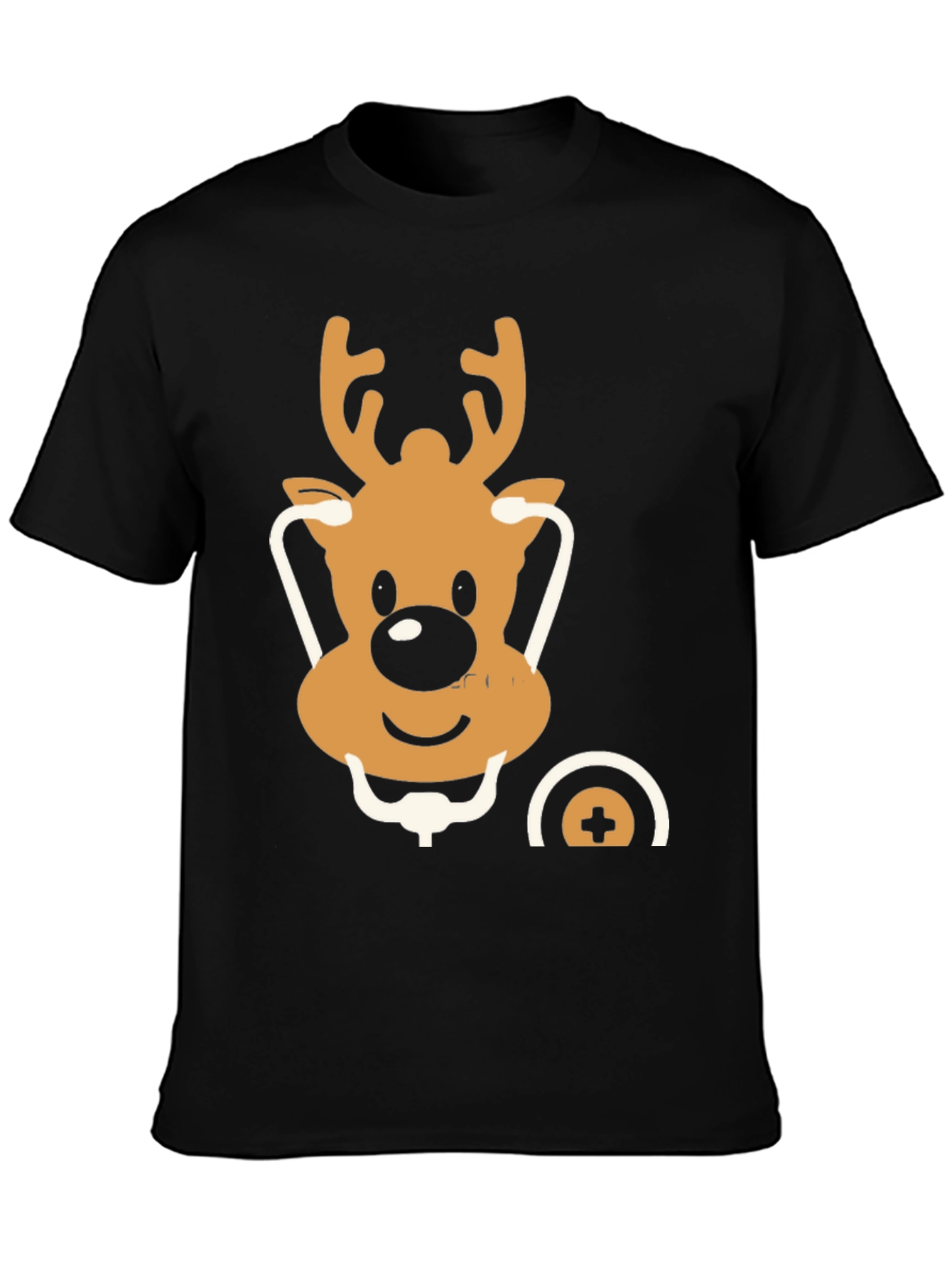 Festive Reindeer Doctor T-Shirt - Holiday Medical Style