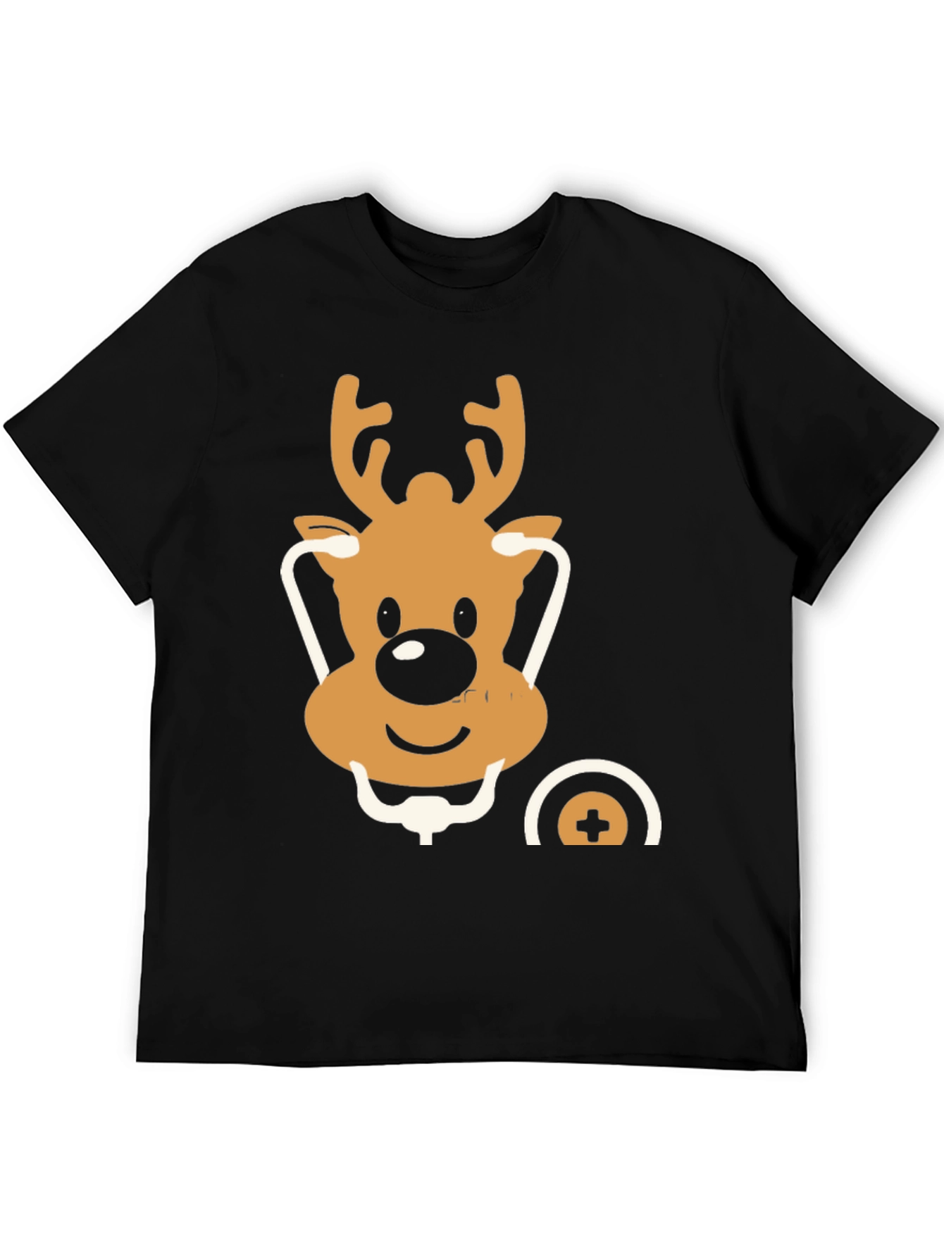 Festive Reindeer Doctor T-Shirt - Holiday Medical Style