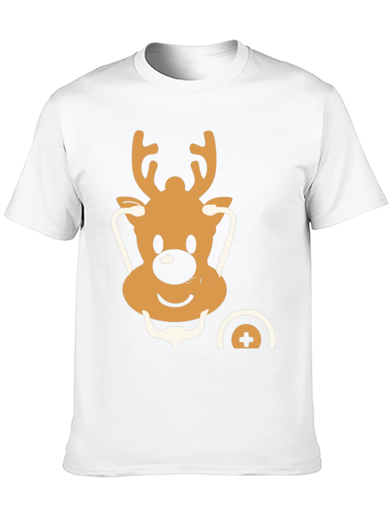 Festive Reindeer Doctor T-Shirt - Holiday Medical Style
