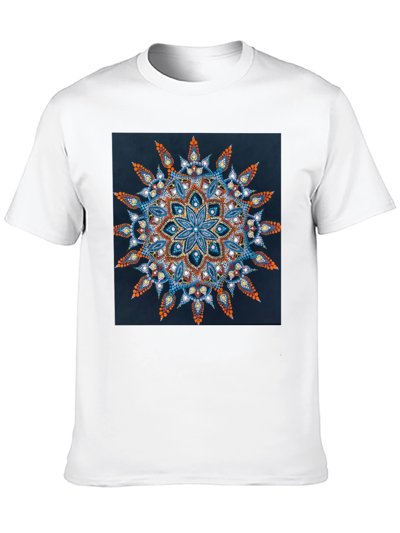 Mandala Art Print Black T-Shirt