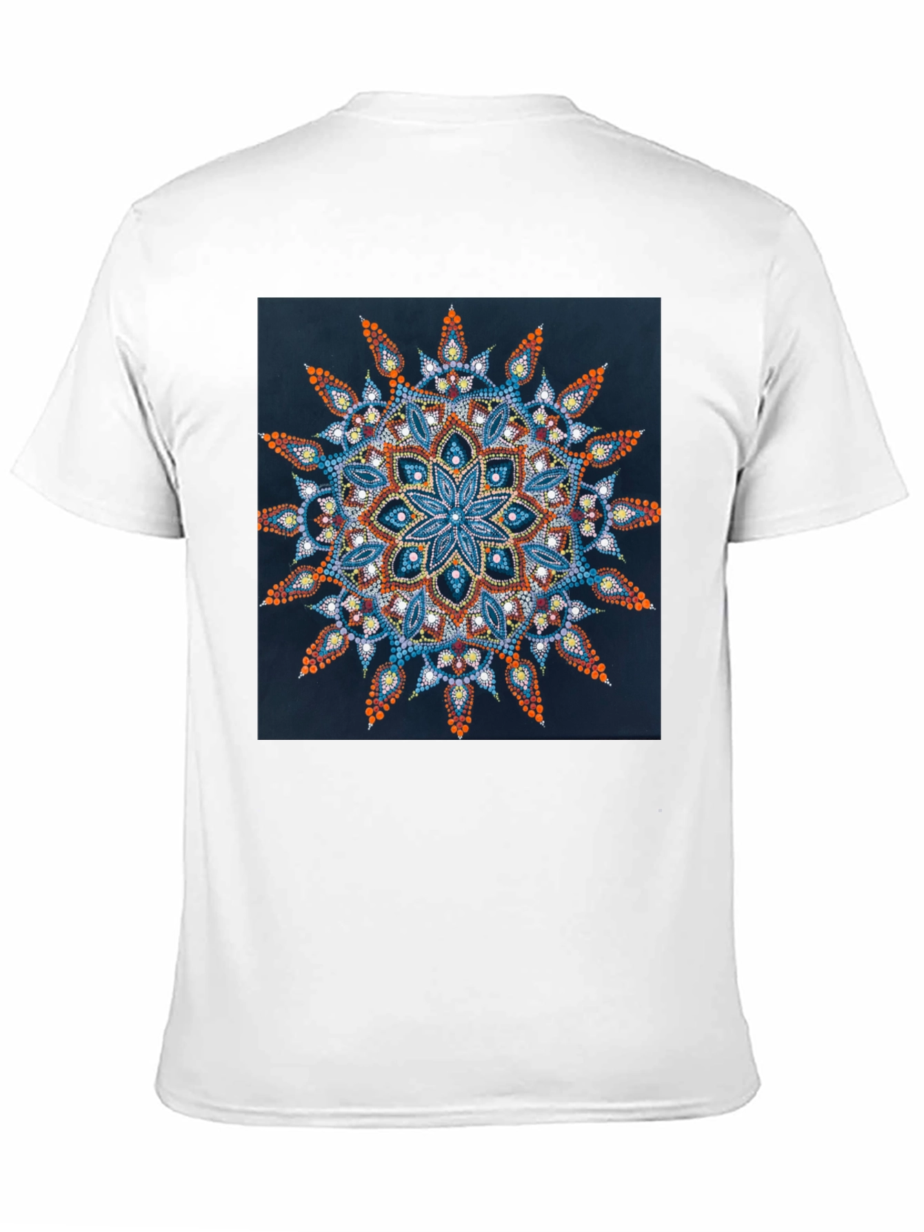 Mandala Art Print Black T-Shirt