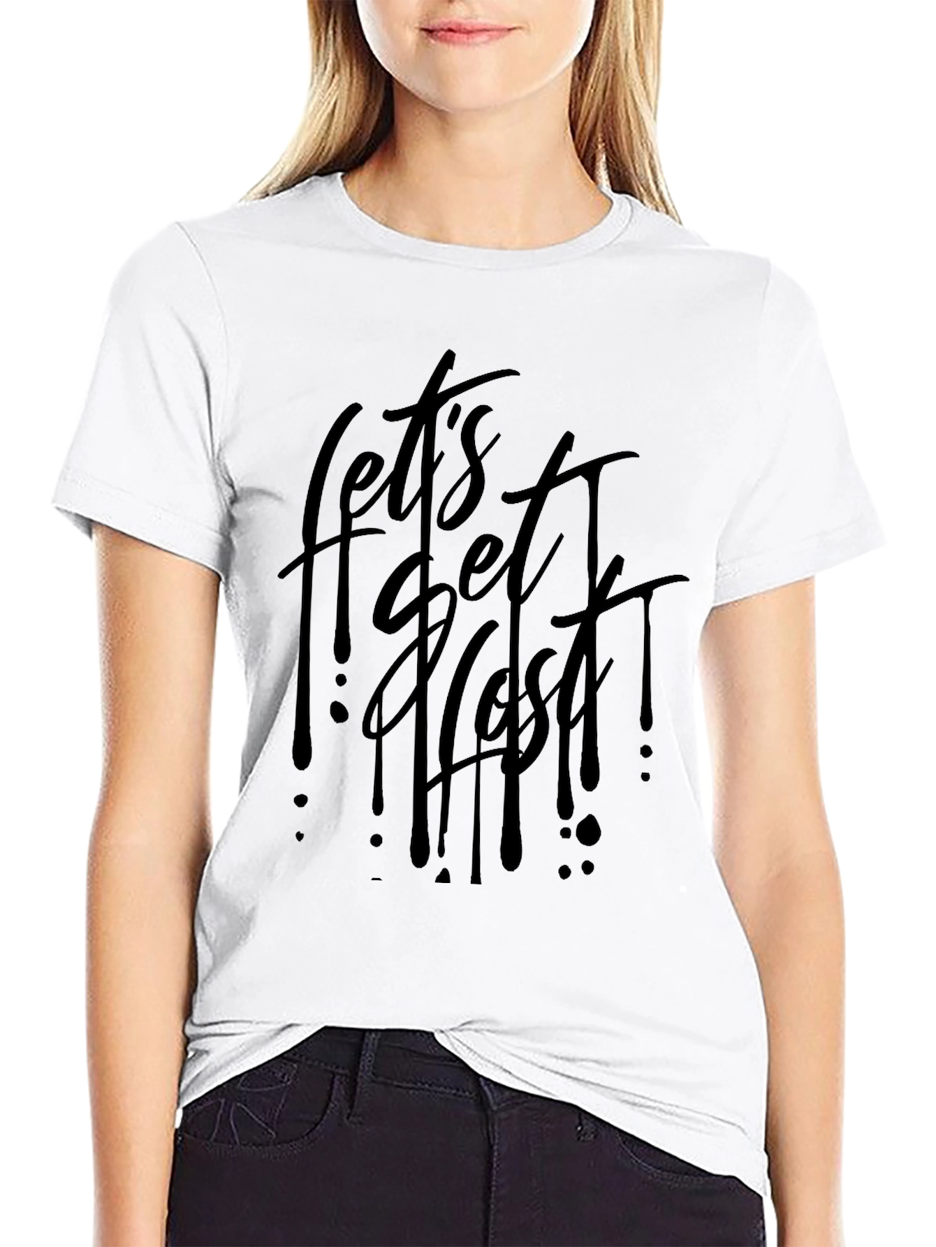 Lets Get Flushed Black Graphic Tee